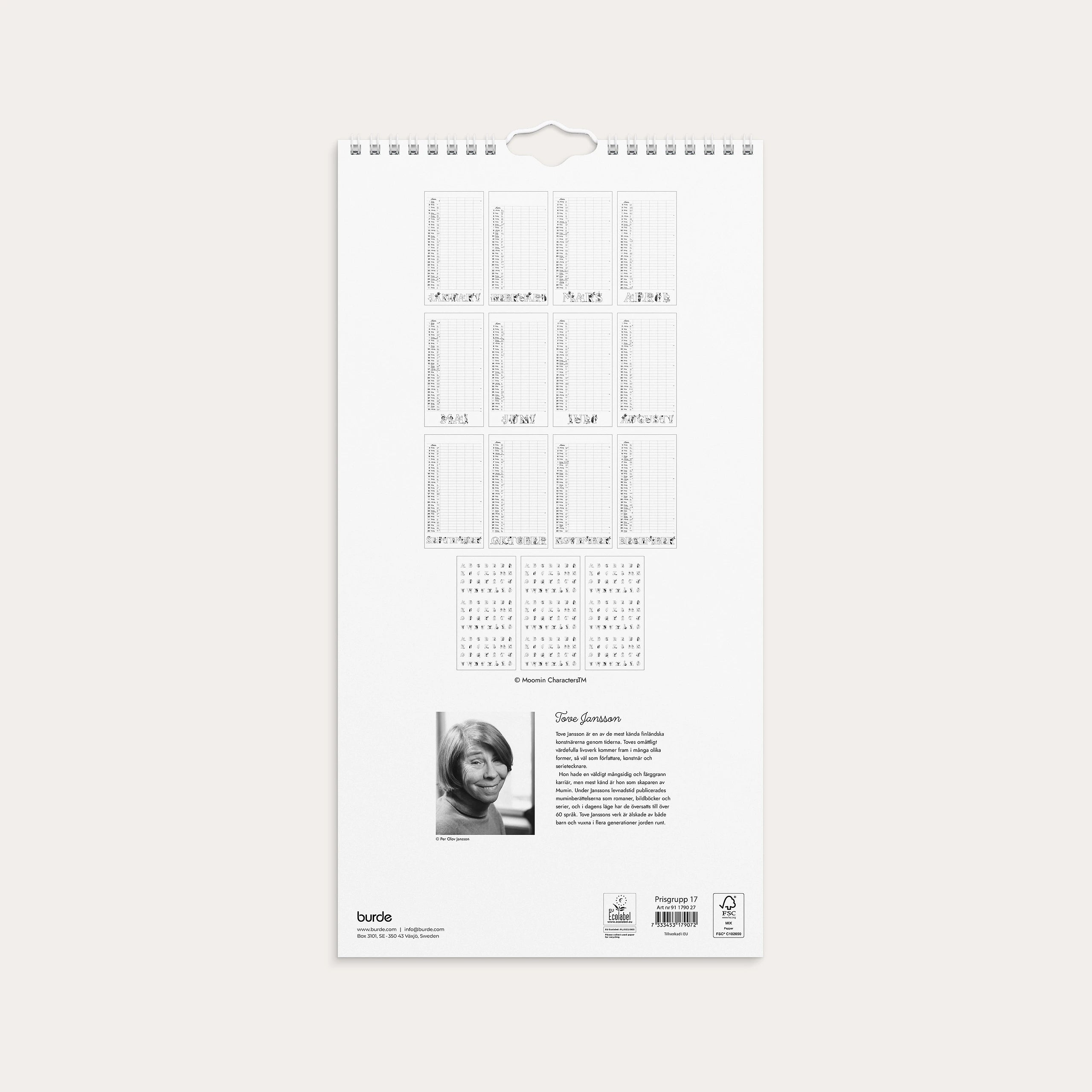 Familjekalender 2027 Mumin