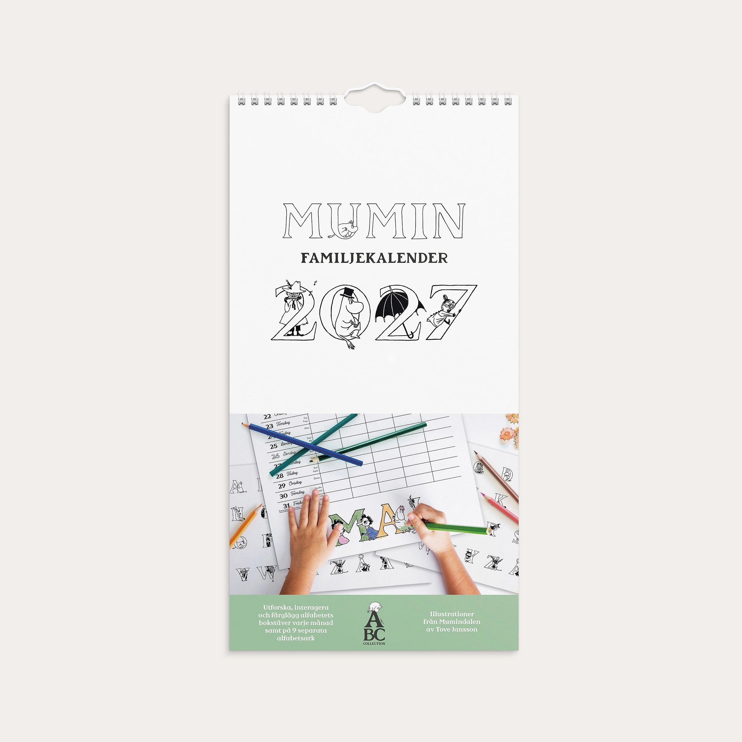 Familjekalender 2027 Mumin