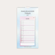 Familjekalender 2027 Tydlig