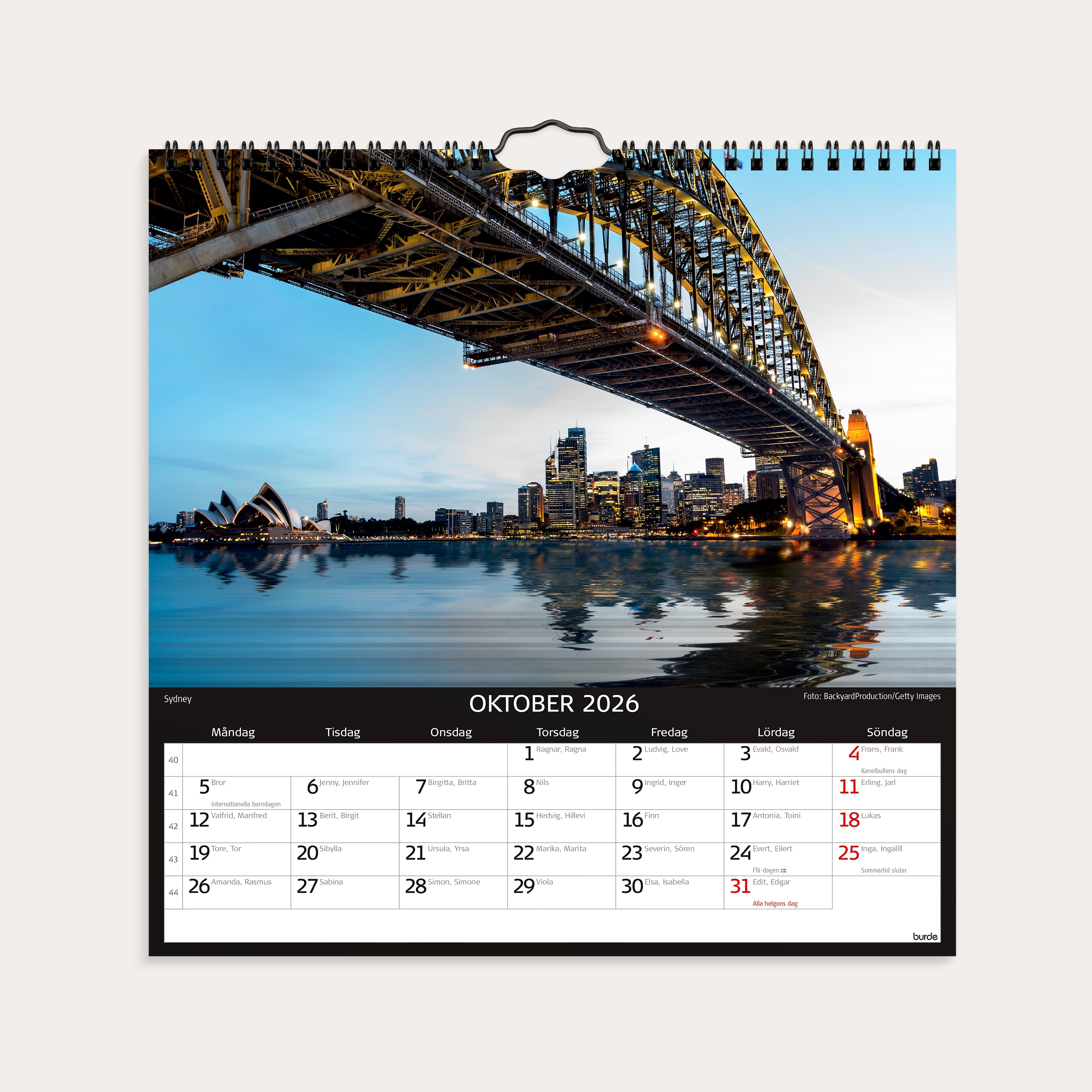 Väggkalender 2026 Skylines