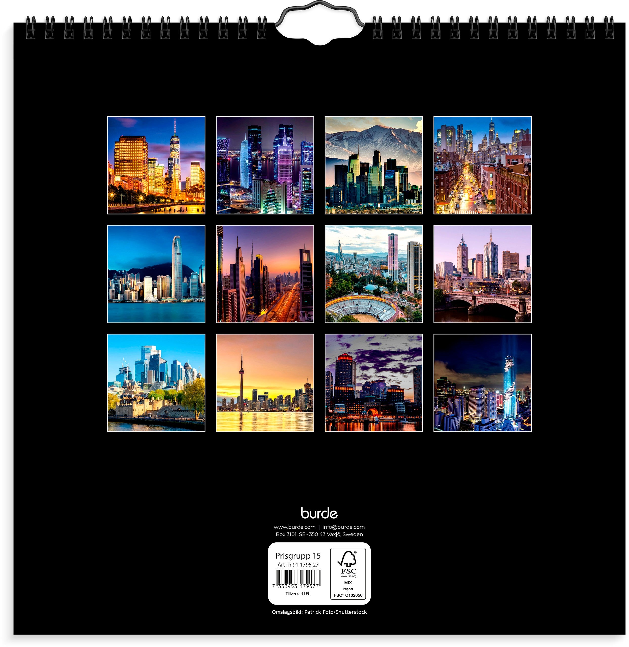 Väggkalender 2027 Skylines