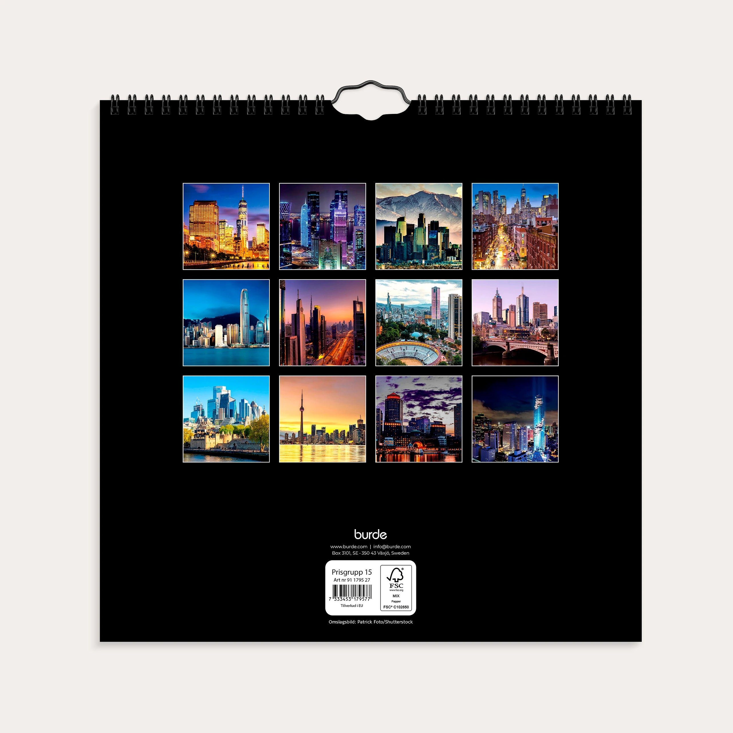 Väggkalender 2027 Skylines