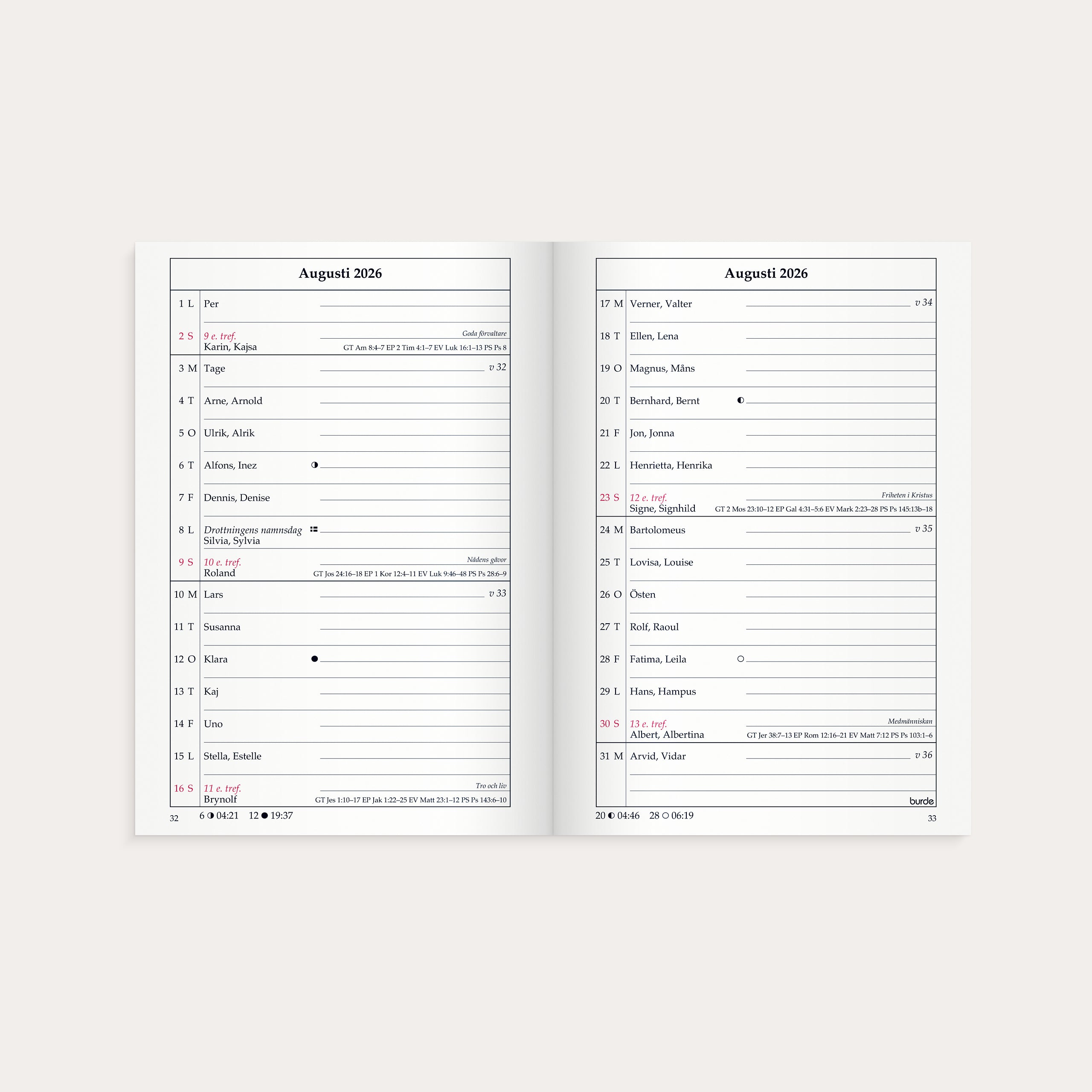 Sveriges Almanacka 2026