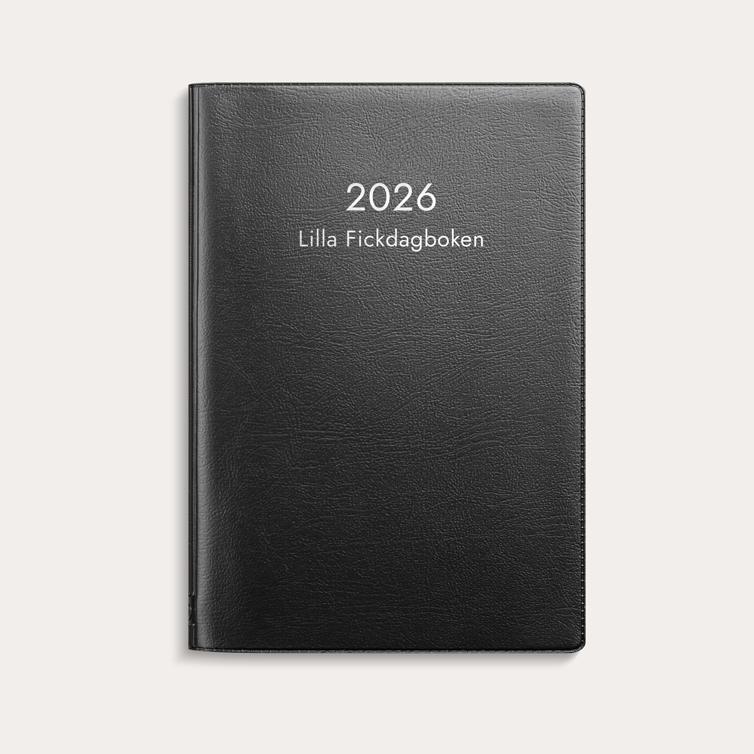 Kalender 2026 Lilla Fickdagboken svart plast