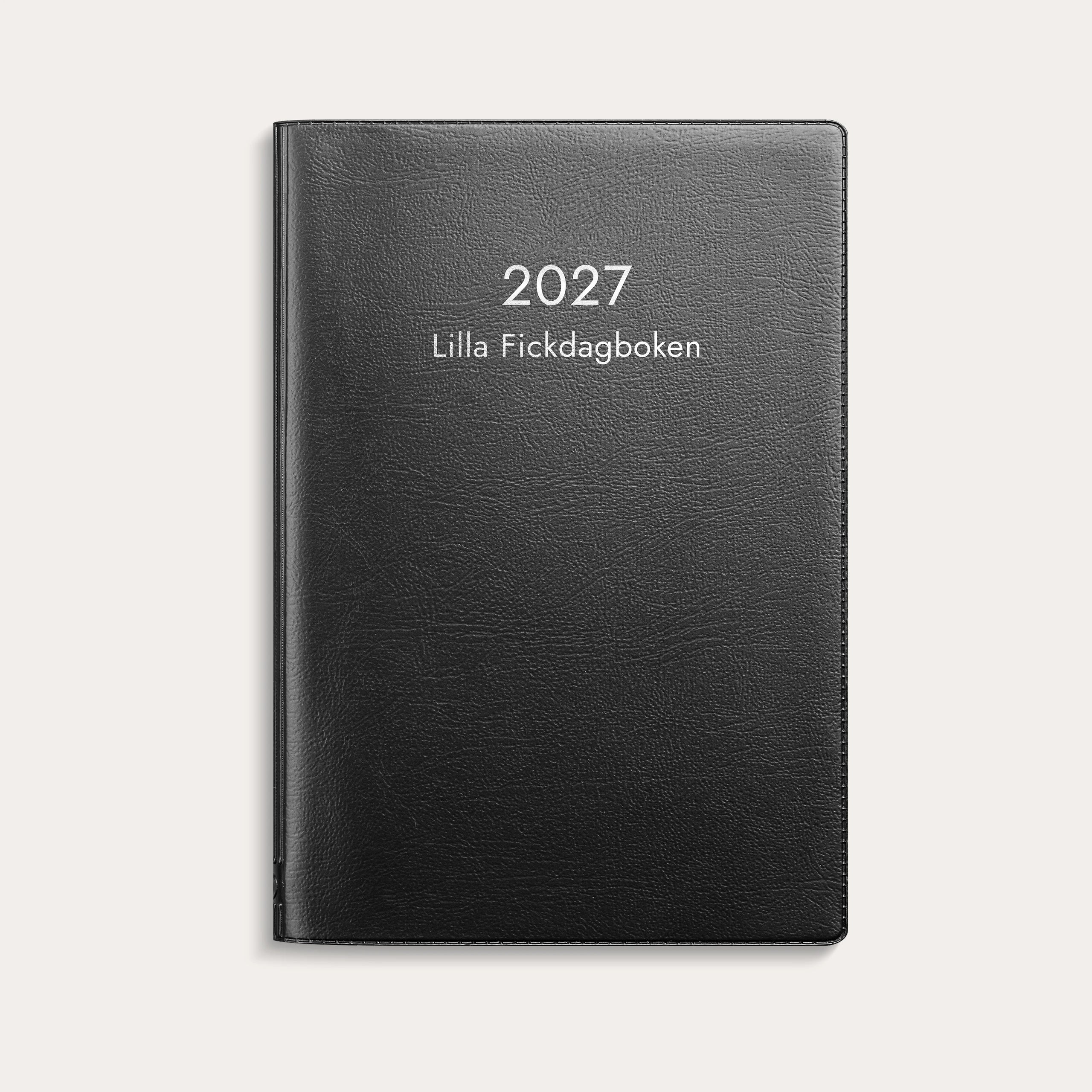 Lilla Fickdagboken 2027 svart plast