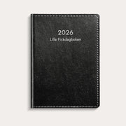 Lilla Fickdagboken 2026 svart konstläder