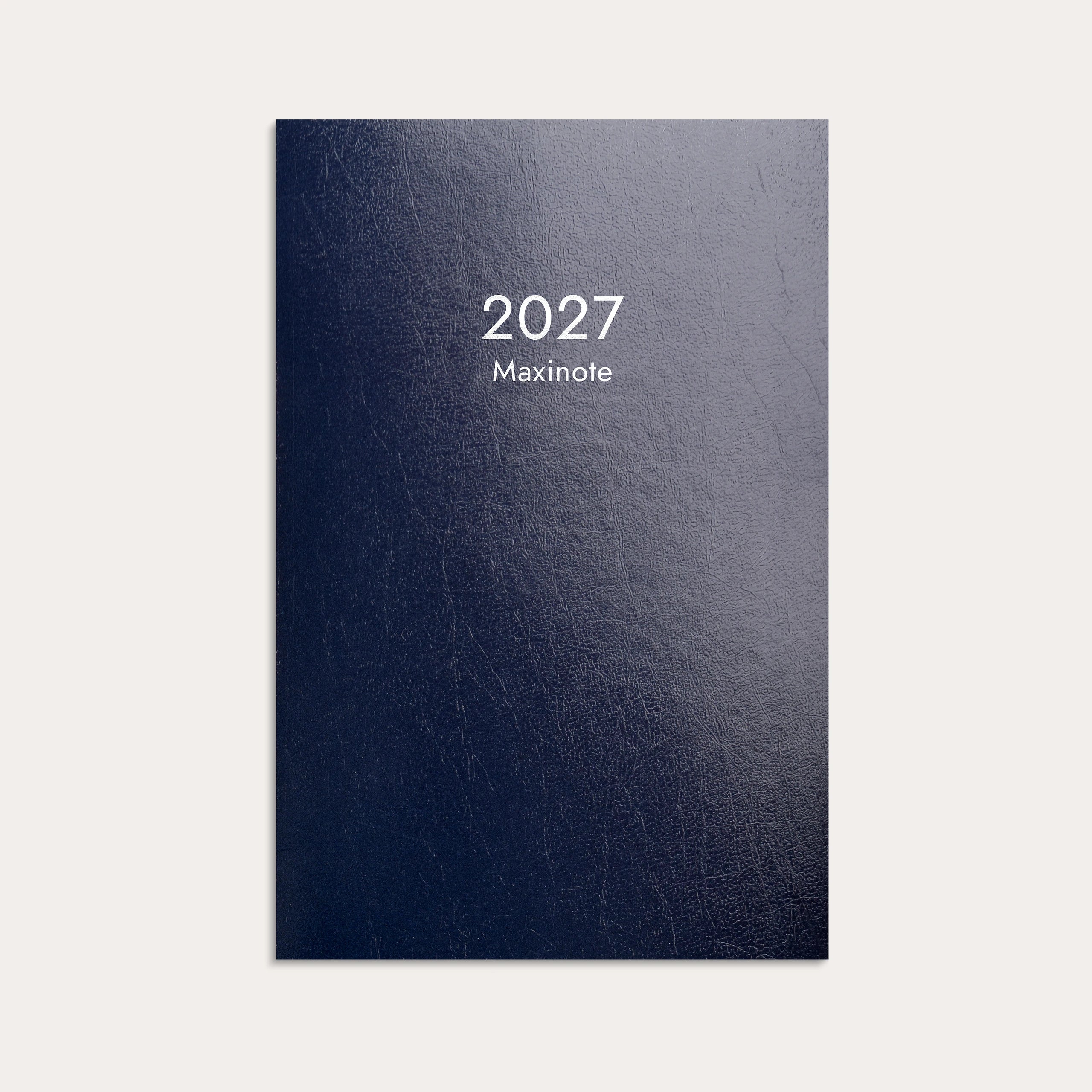 Kalender Maxinote 2027 blå kartong