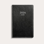 Kalender 2026 Leader svart konstläder inb