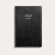 Kalender 2027 Leader svart konstläder inb