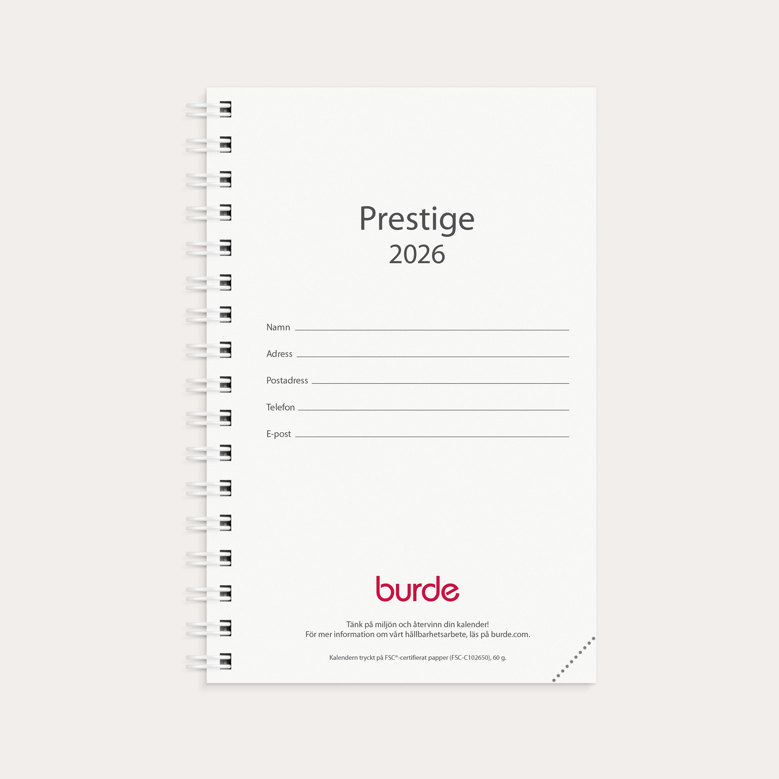 Kalender 2026 Prestige refill