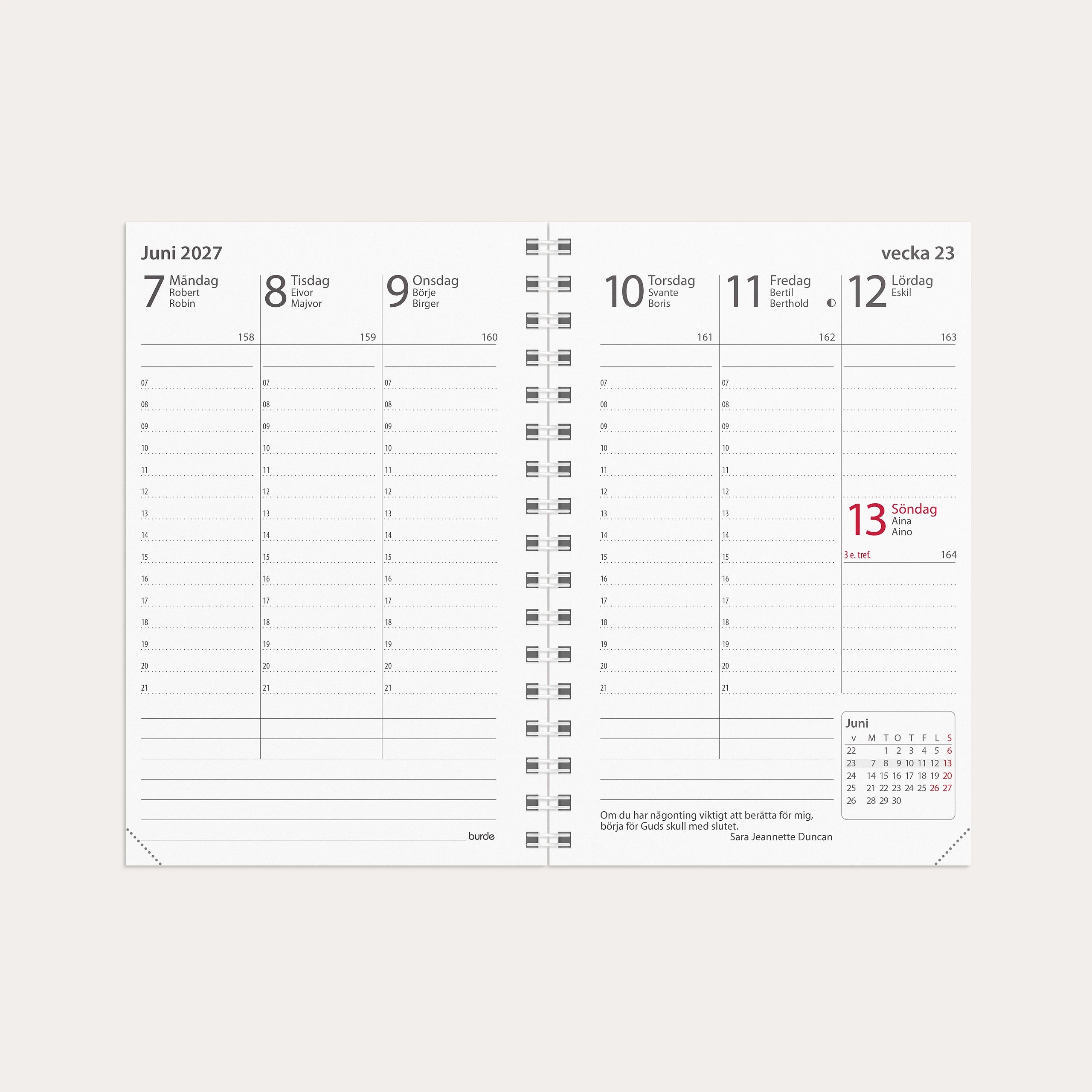 Kalender 2027 Prestige refill