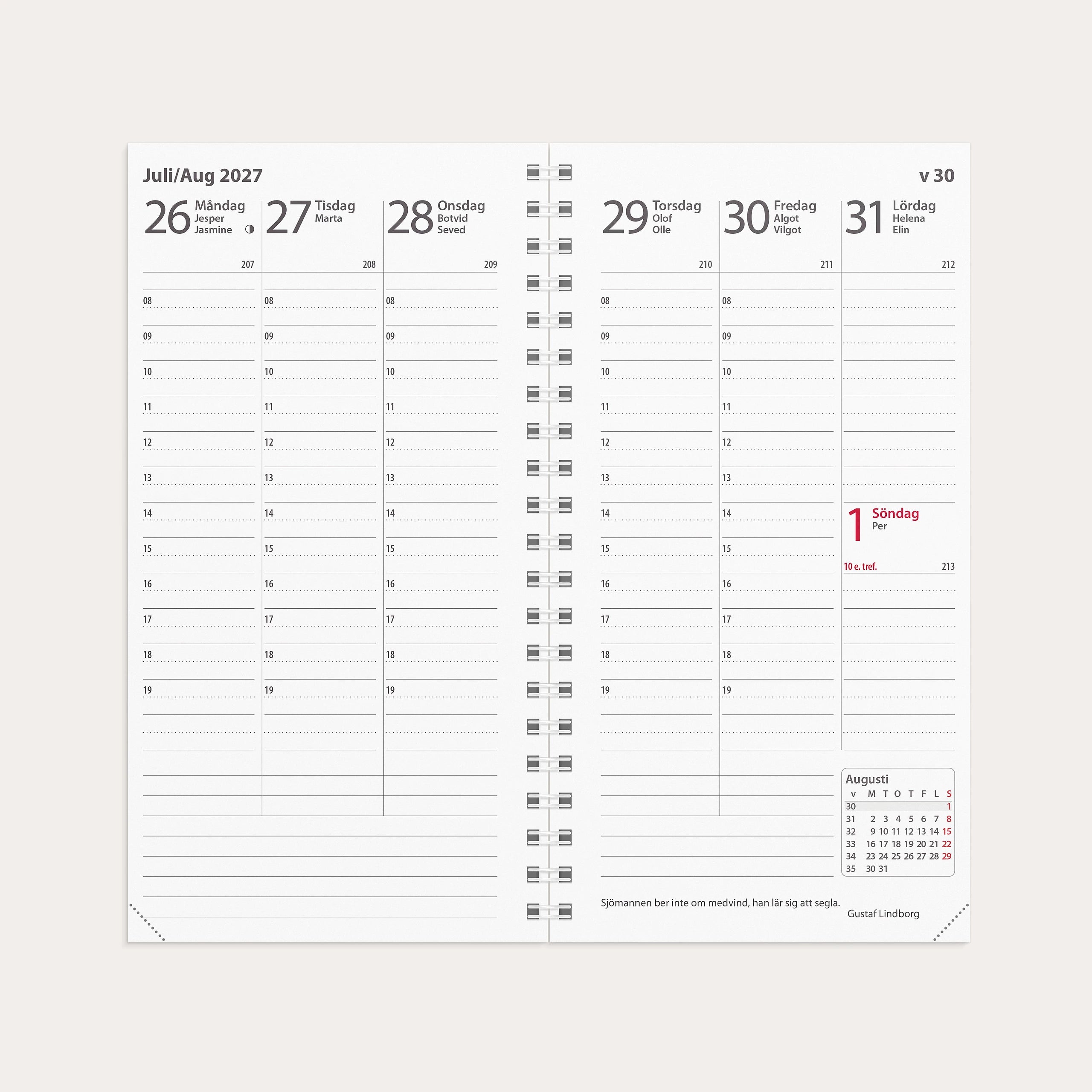 Kalender 2027 Interplano refill