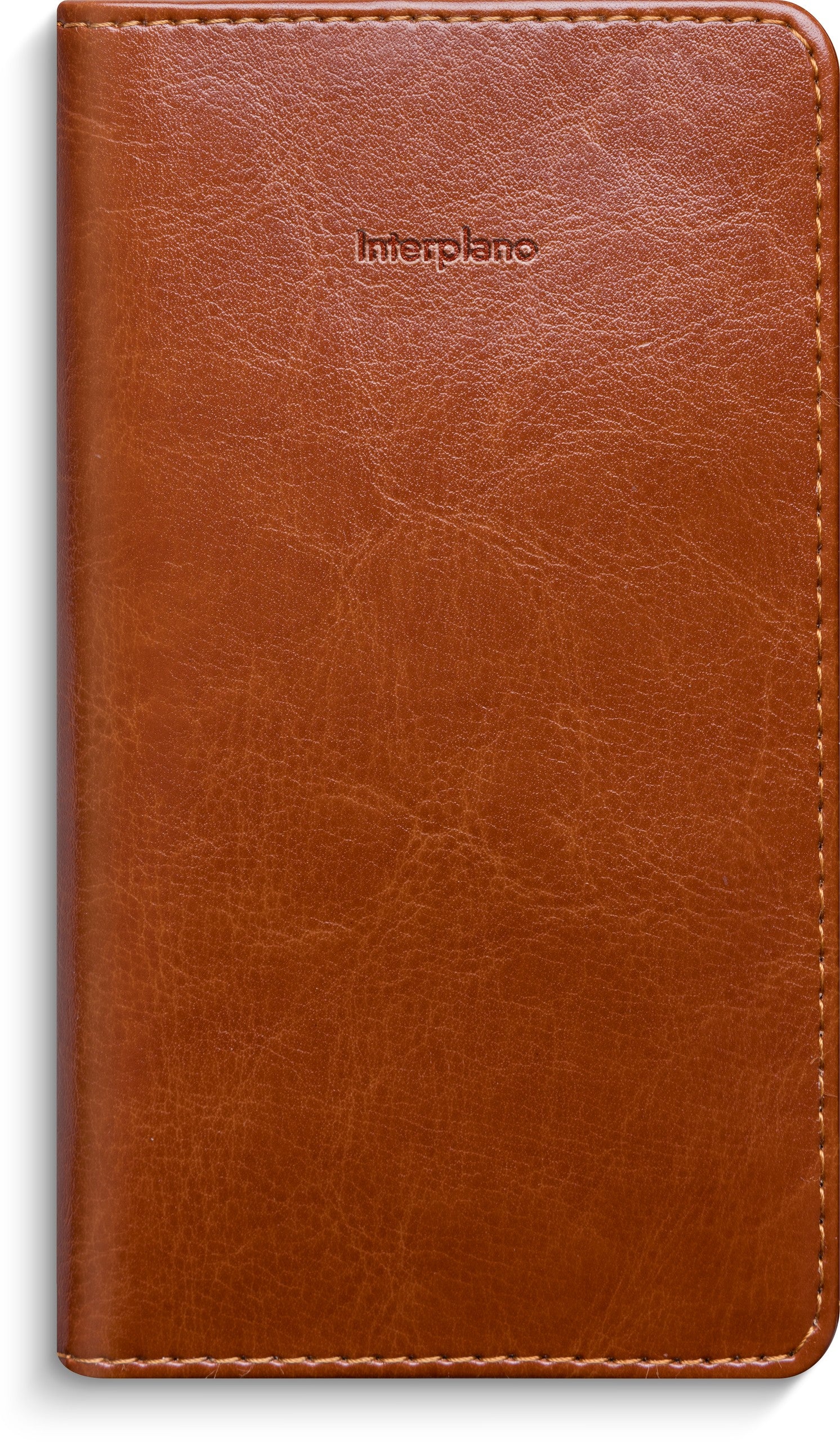 Kalender 2027 Interplano cognac konstläder