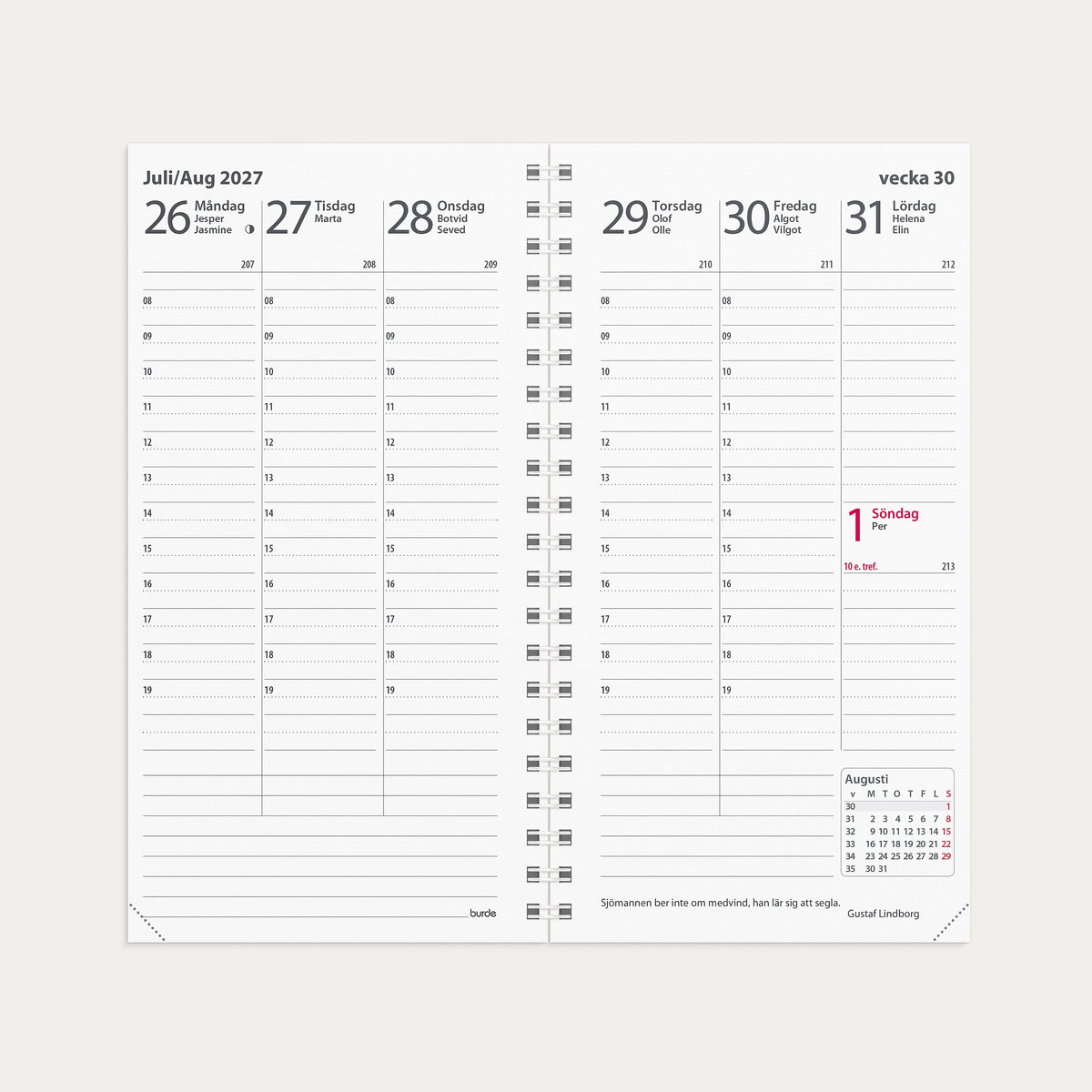 Kalender 2027 Interplano II refill