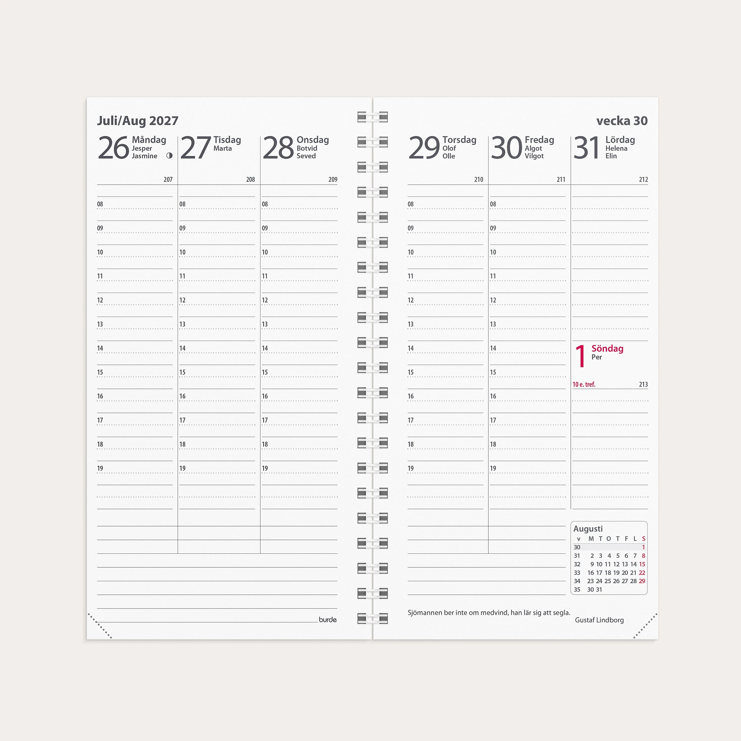 Kalender 2027 Interplano II refill