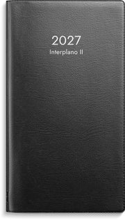 Kalender 2027 Interplano II svart plast