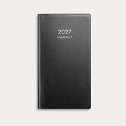 Kalender 2027 Interplano II svart plast