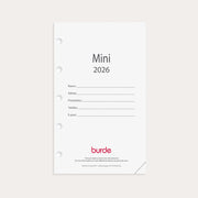 Kalender 2026 Mini kalendersats