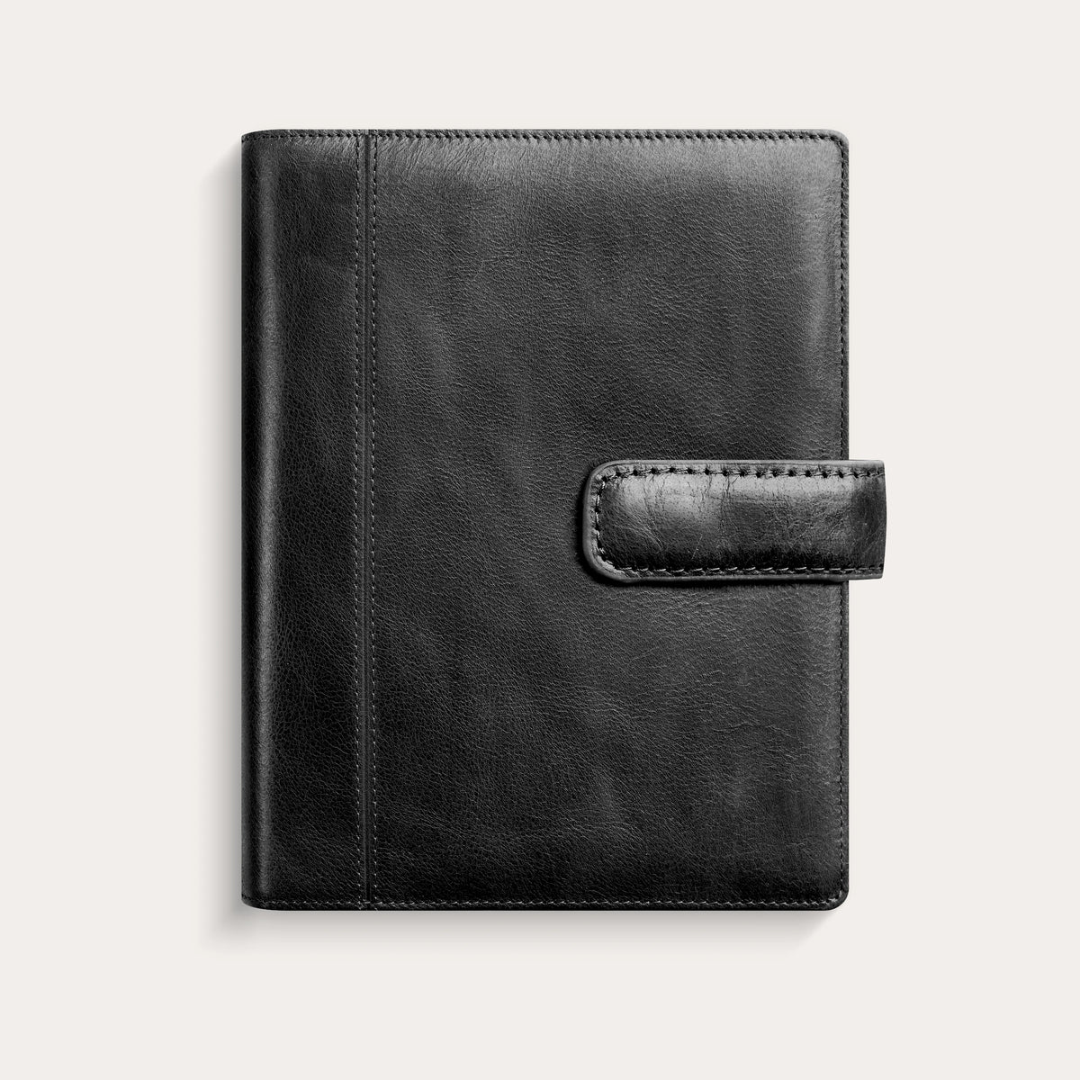 Mini Systemkalender 2027 svart skinn