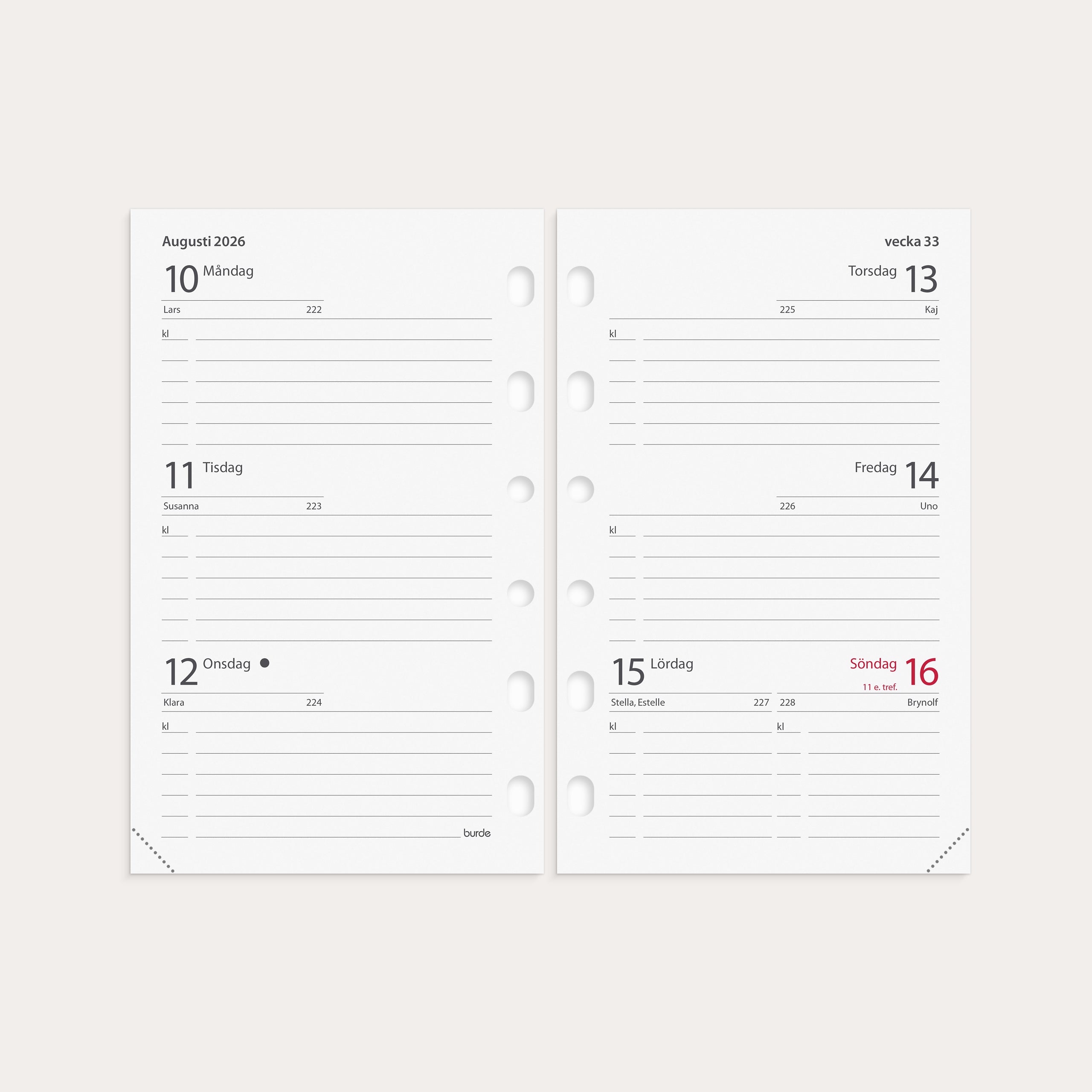 Kalender 2026 Compact kalendersats