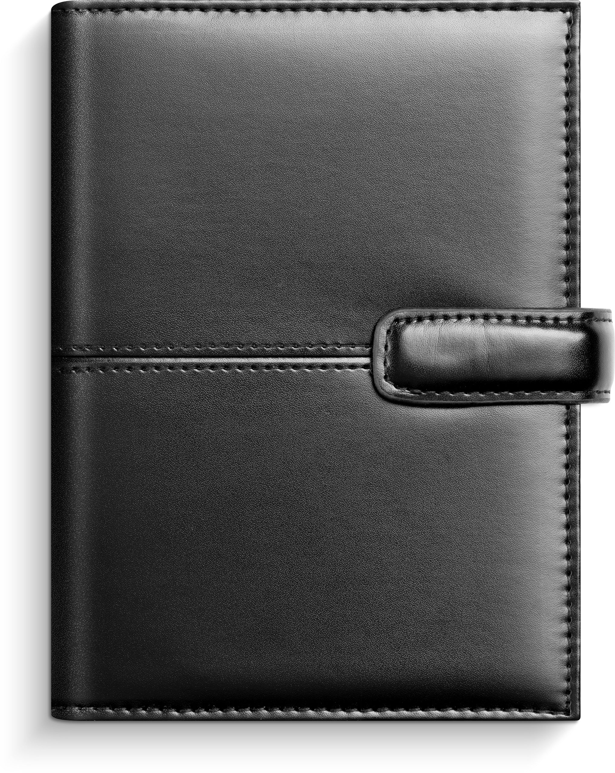 Compact Systemkalender 2027 svart konstläder