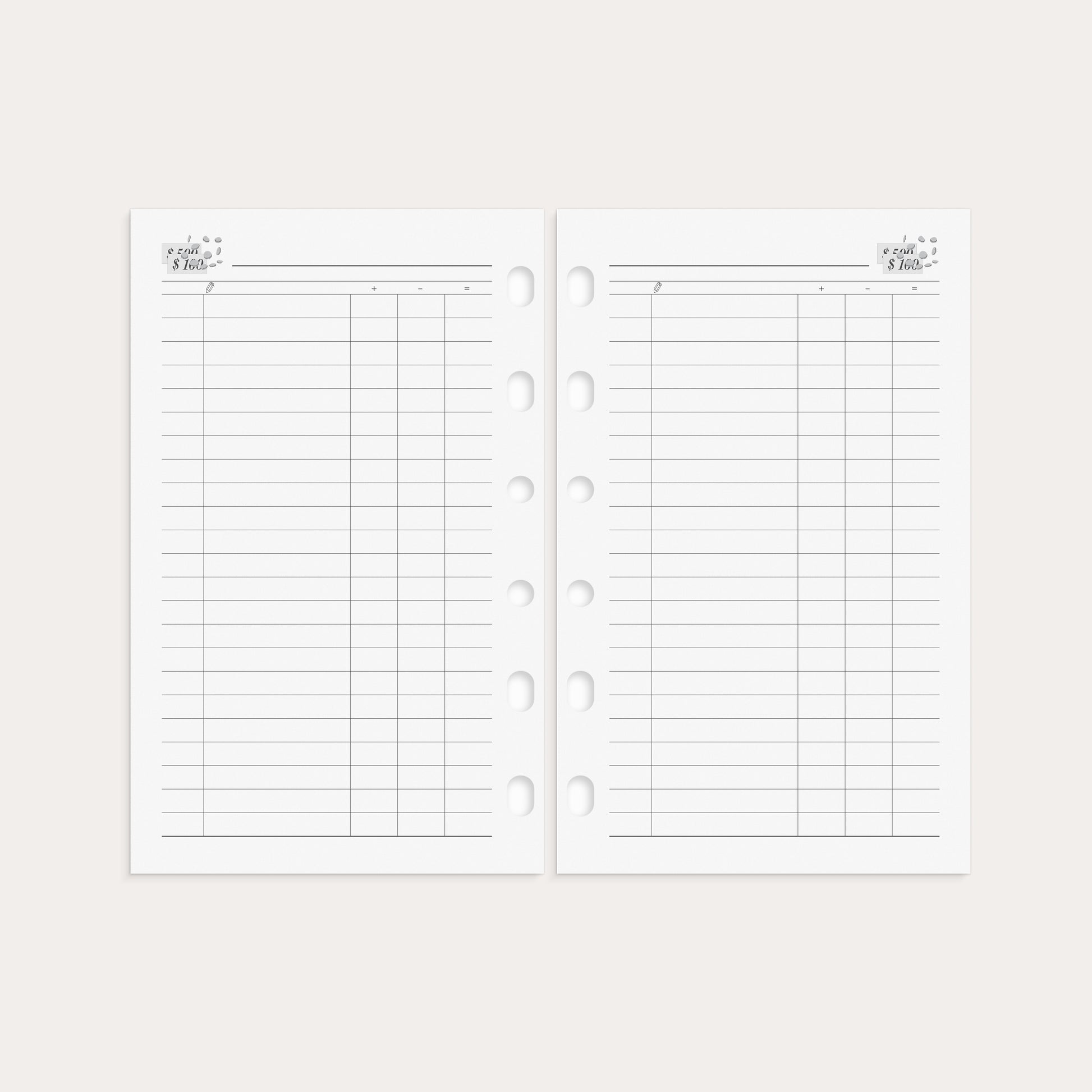 Compact Systemkalender 2026 svart skinn – detail view