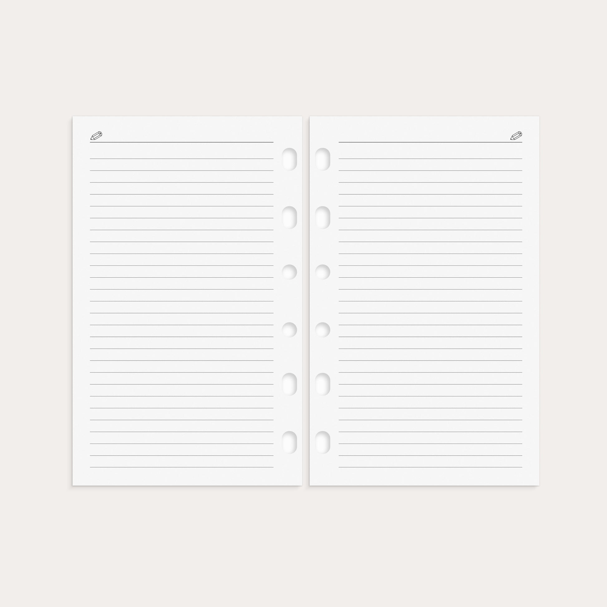 Compact Systemkalender 2026 svart skinn – detail view