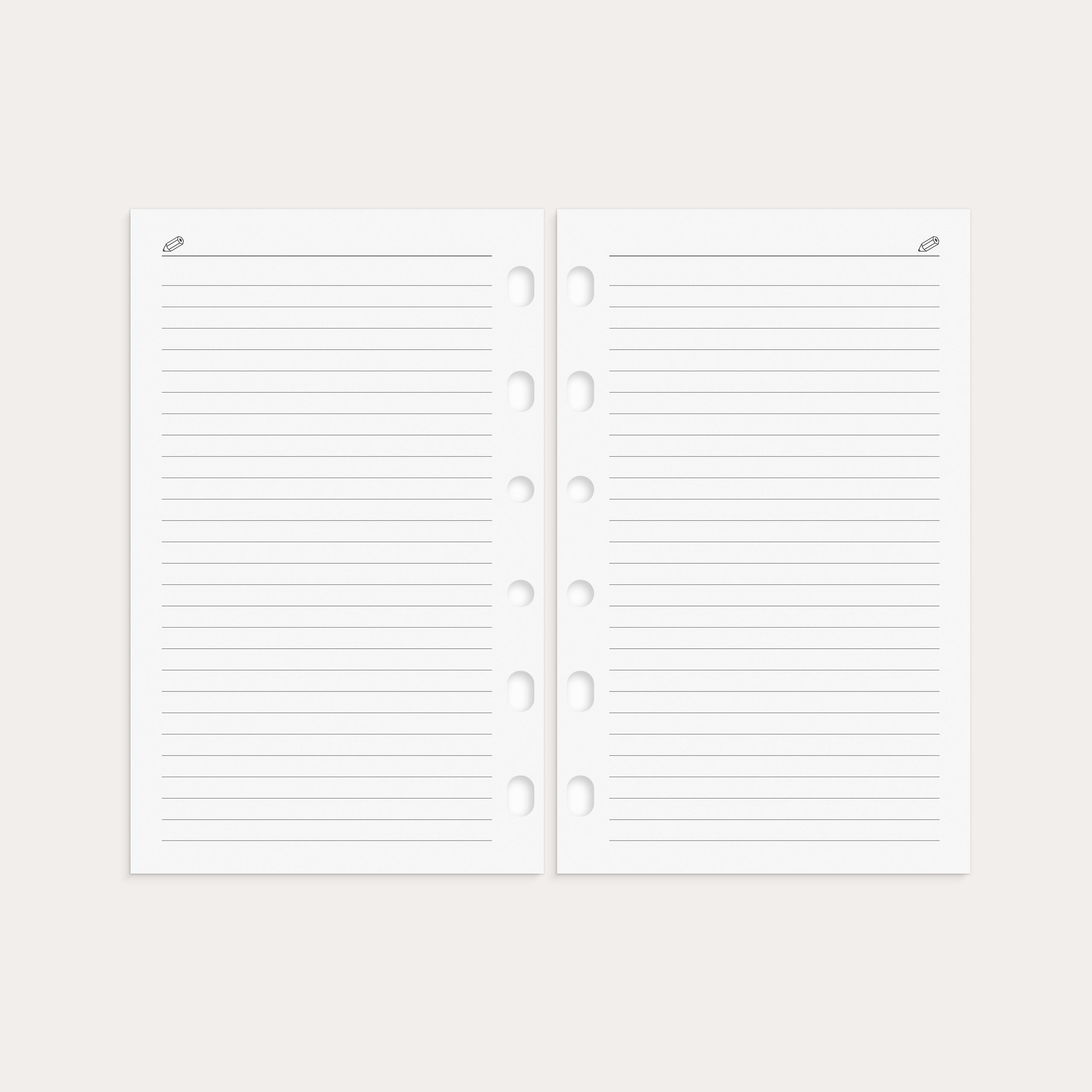 Compact Systemkalender 2026 svart skinn – detail view