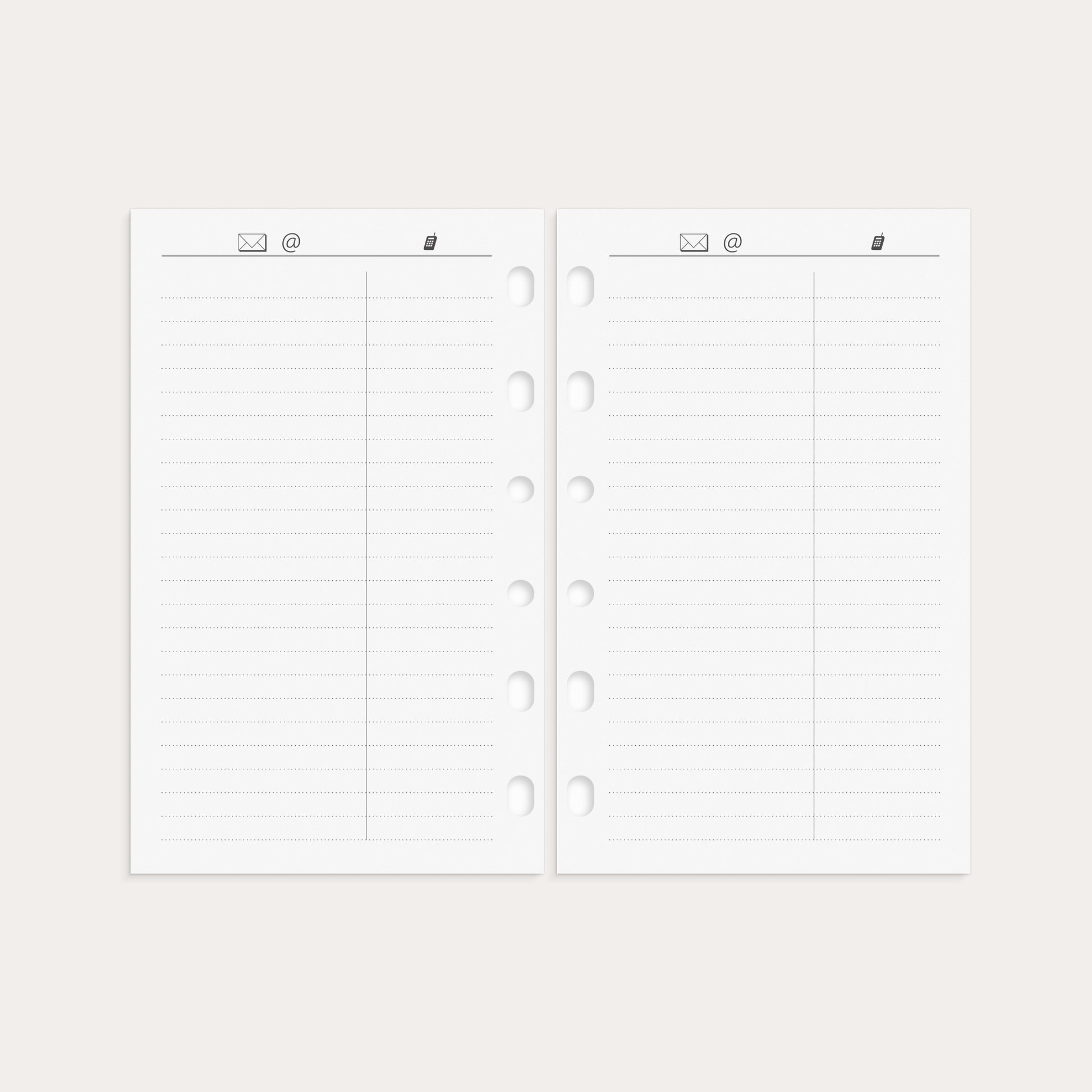 Compact Systemkalender 2026 svart skinn – detail view