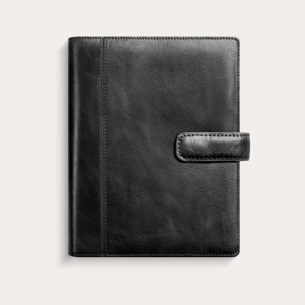 Compact Systemkalender 2027 svart skinn