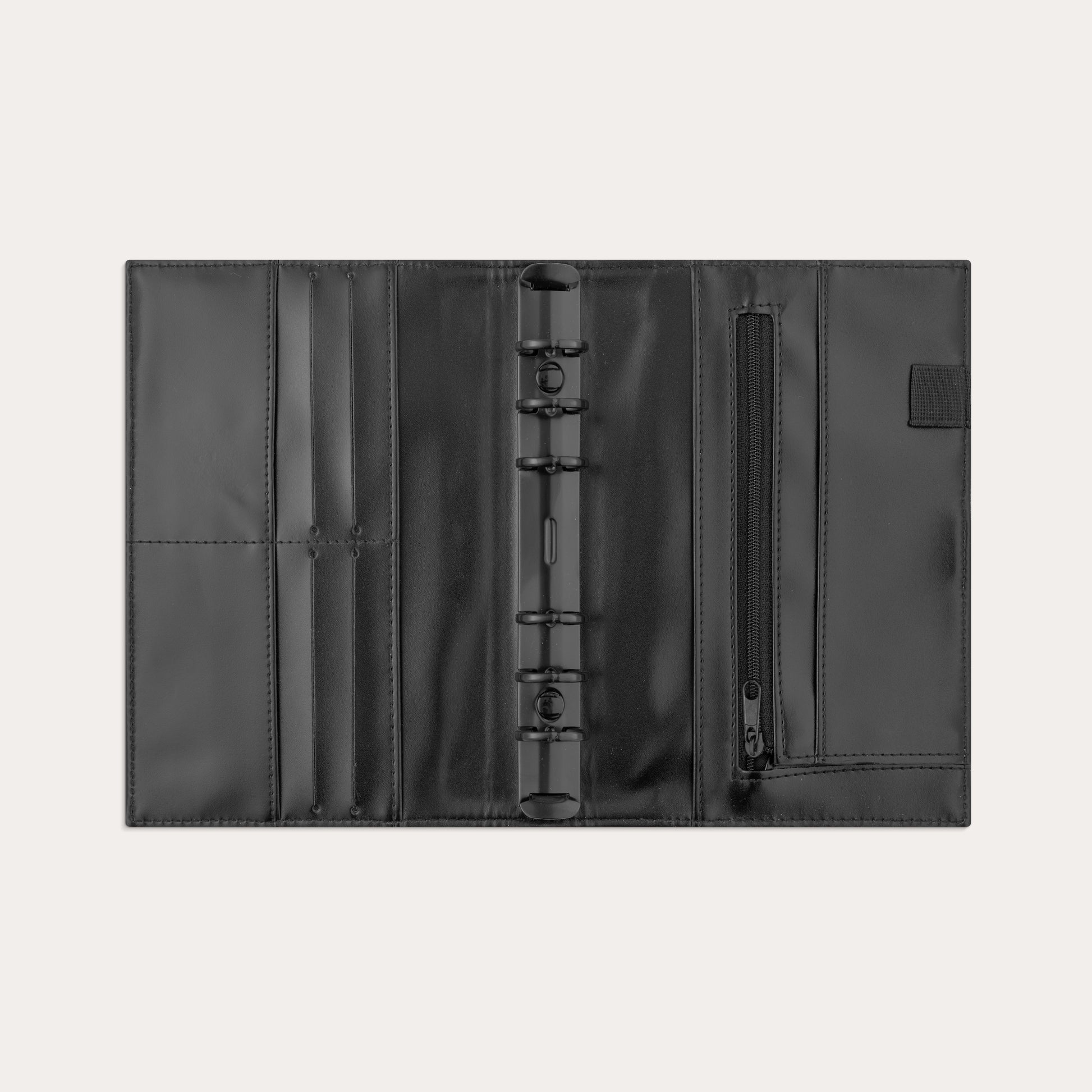 Regent Systemkalender 2026 svart konstläder – view 2