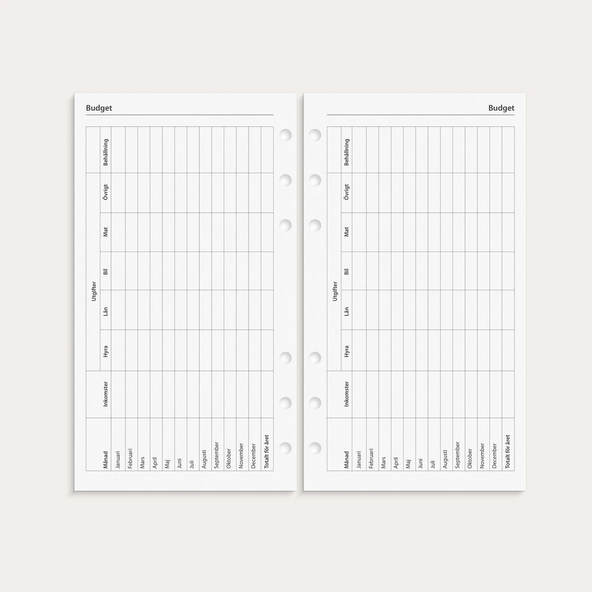 Regent Systemkalender 2027 svart konstläder