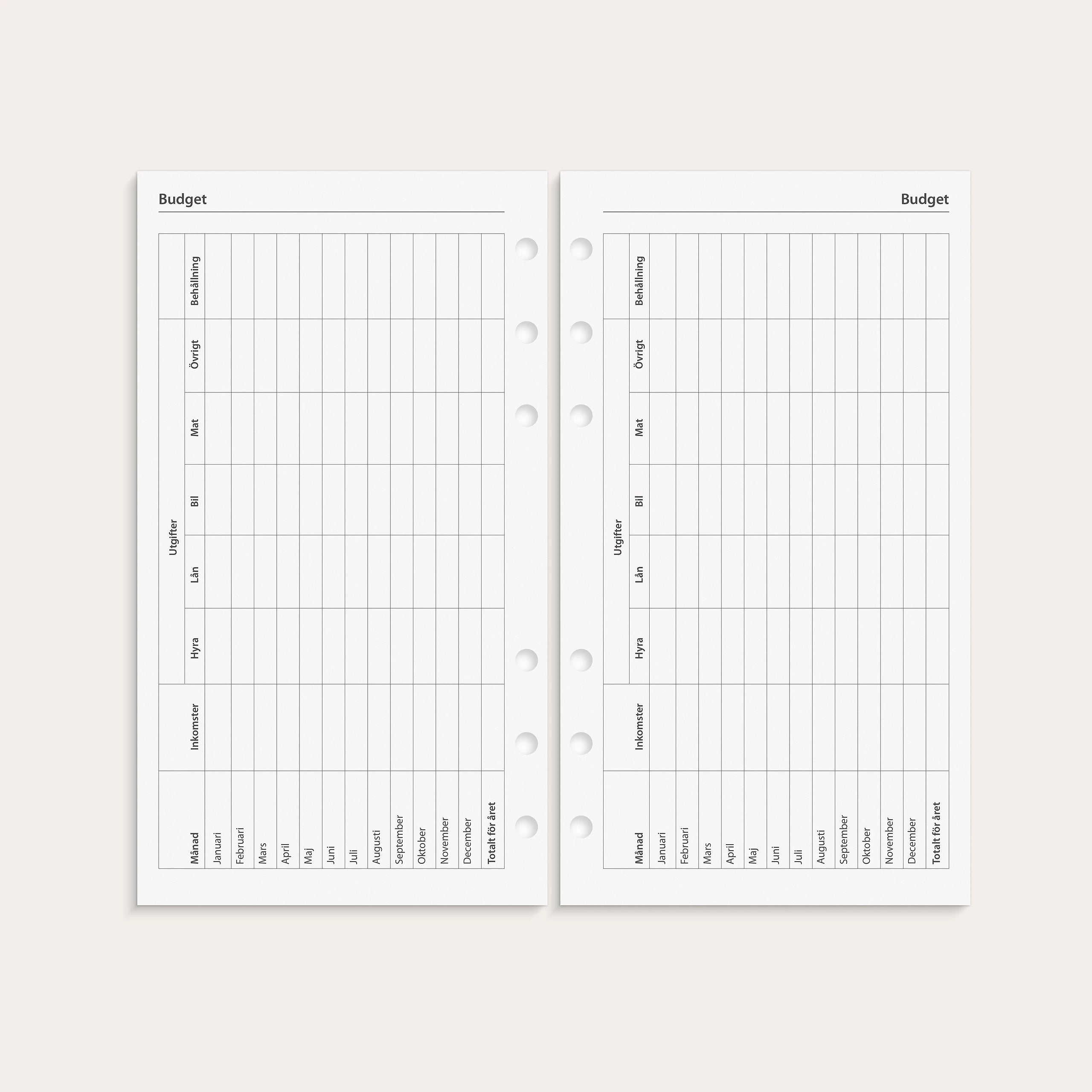 Regent Systemkalender 2027 svart konstläder