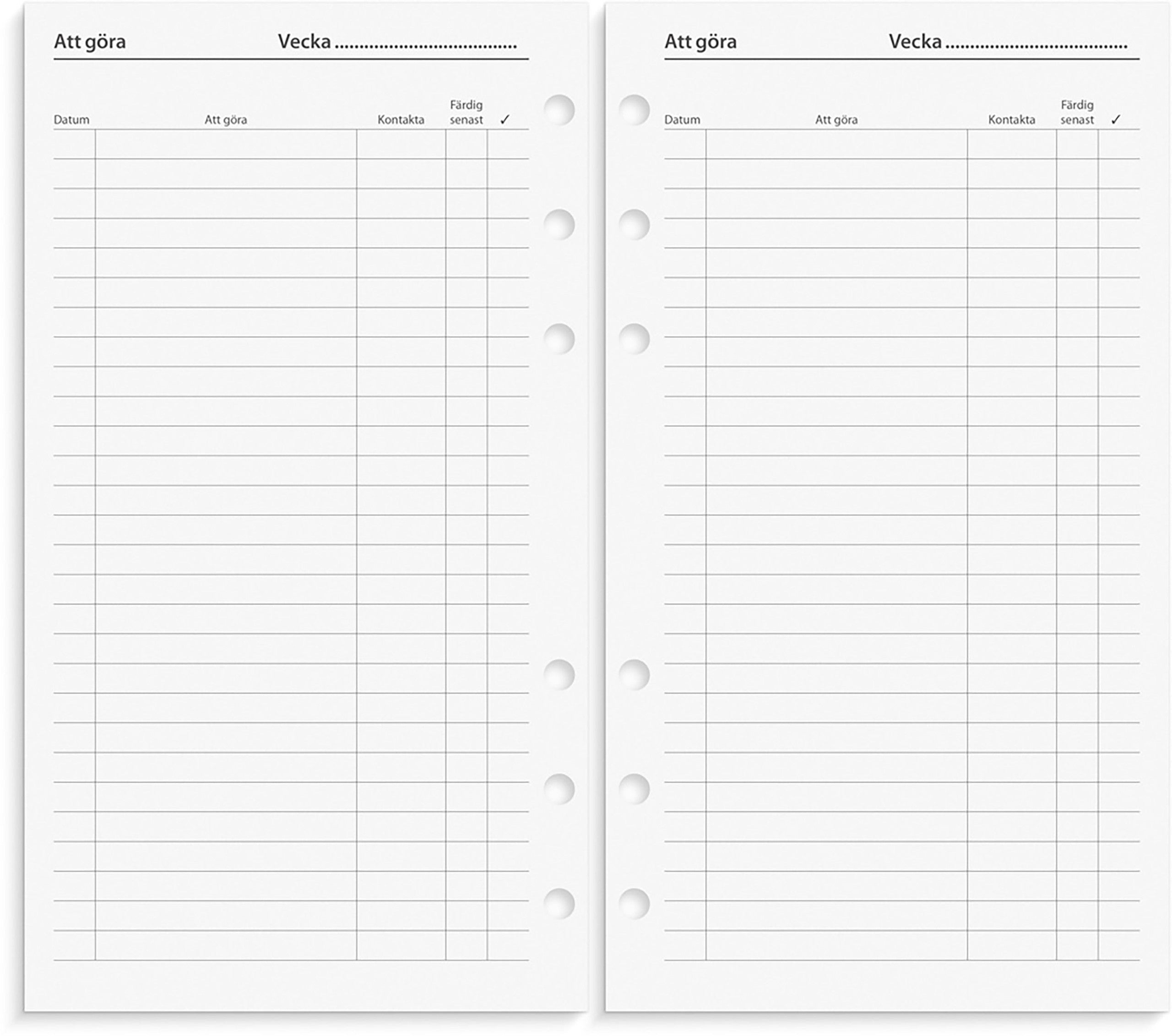 Regent Systemkalender 2027 svart konstläder