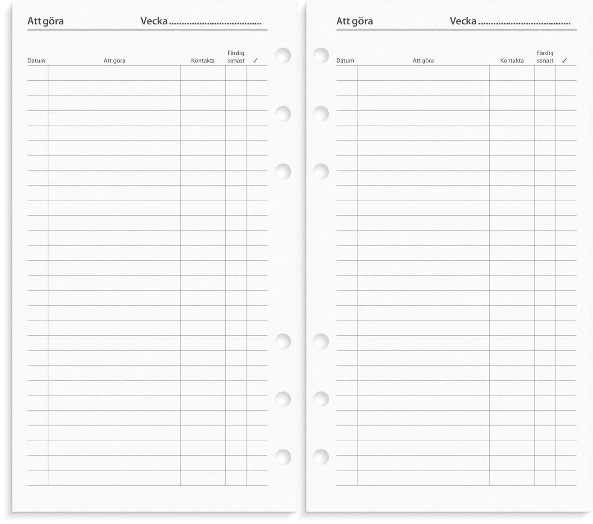 Regent Systemkalender 2027 svart konstläder