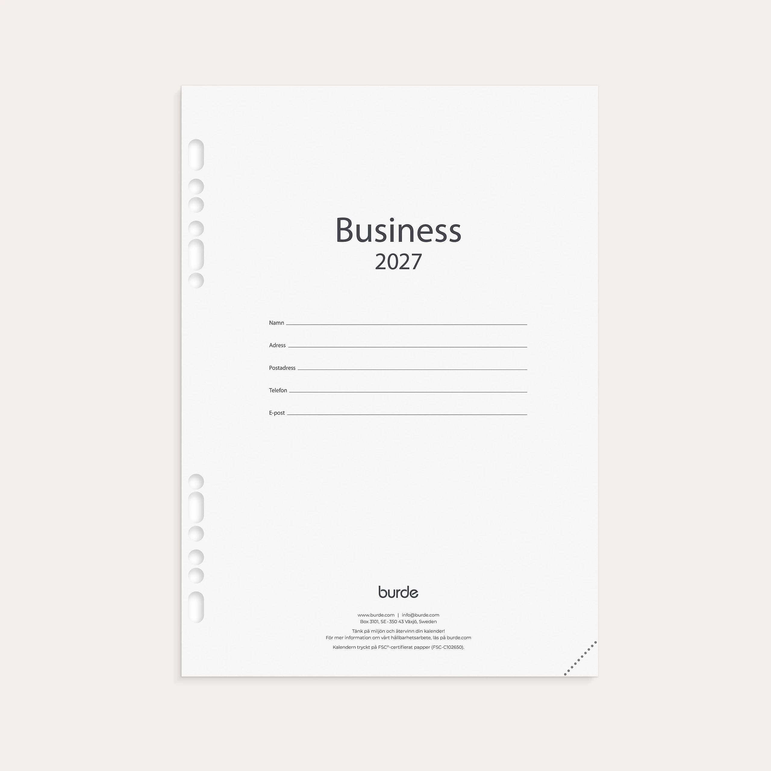 Business kalendersats 2027