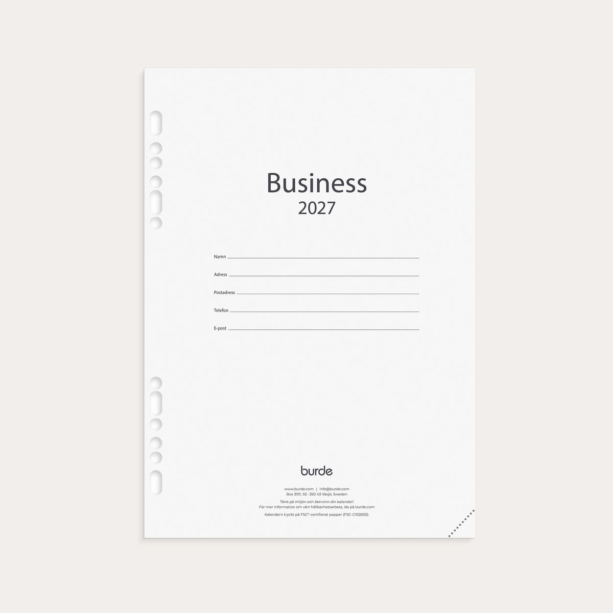 Business kalendersats 2027