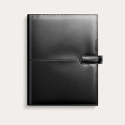 Business Systemkalender A5 2027 svart konstläder