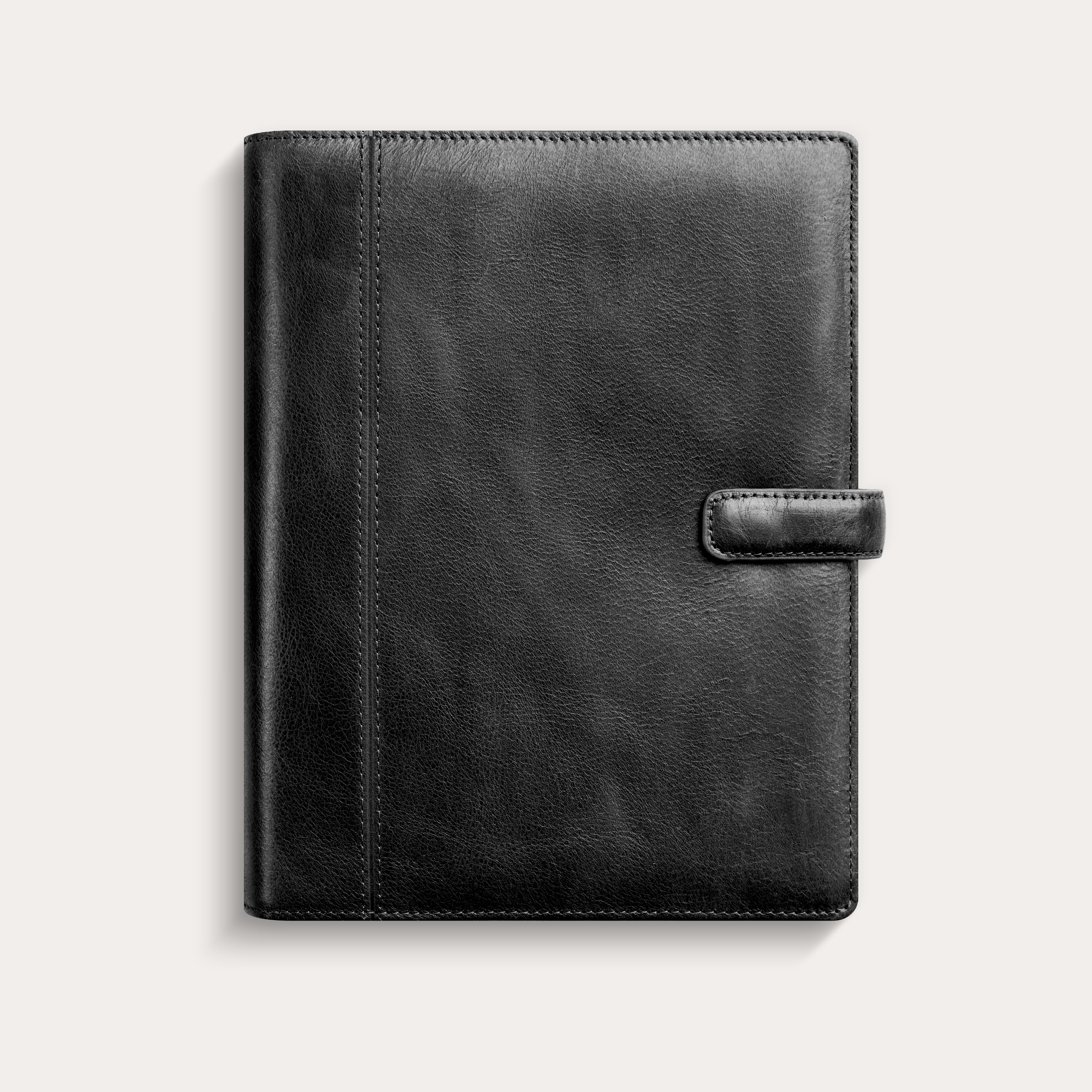 Kalender 2026 Business Systemkal svart skinn