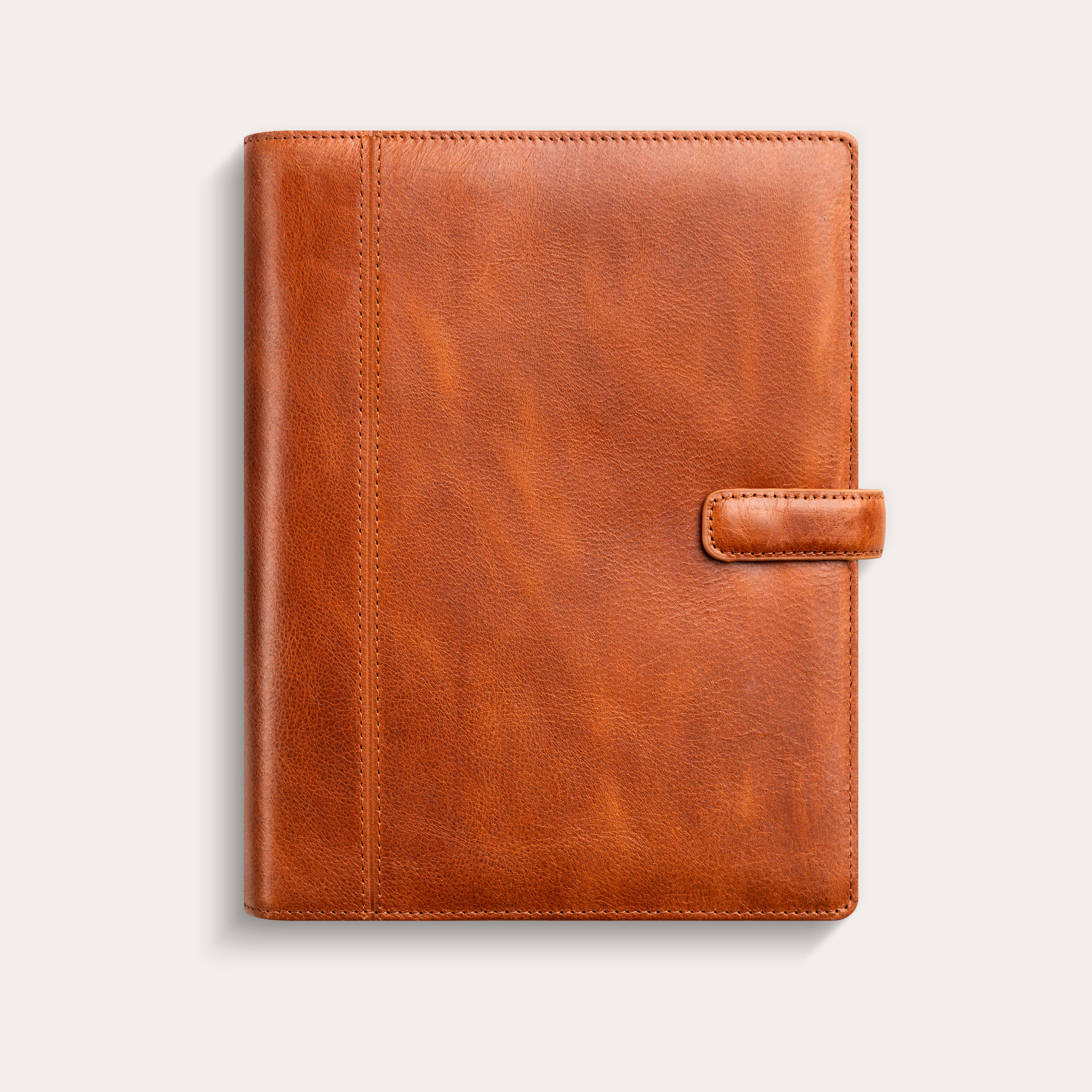 Business Systemkalender A5 2026 brunt skinn