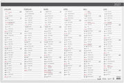 Väggblad 2027 Elegant 600x400 mm