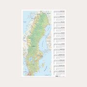 Väggblad 2026 Sverigekarta