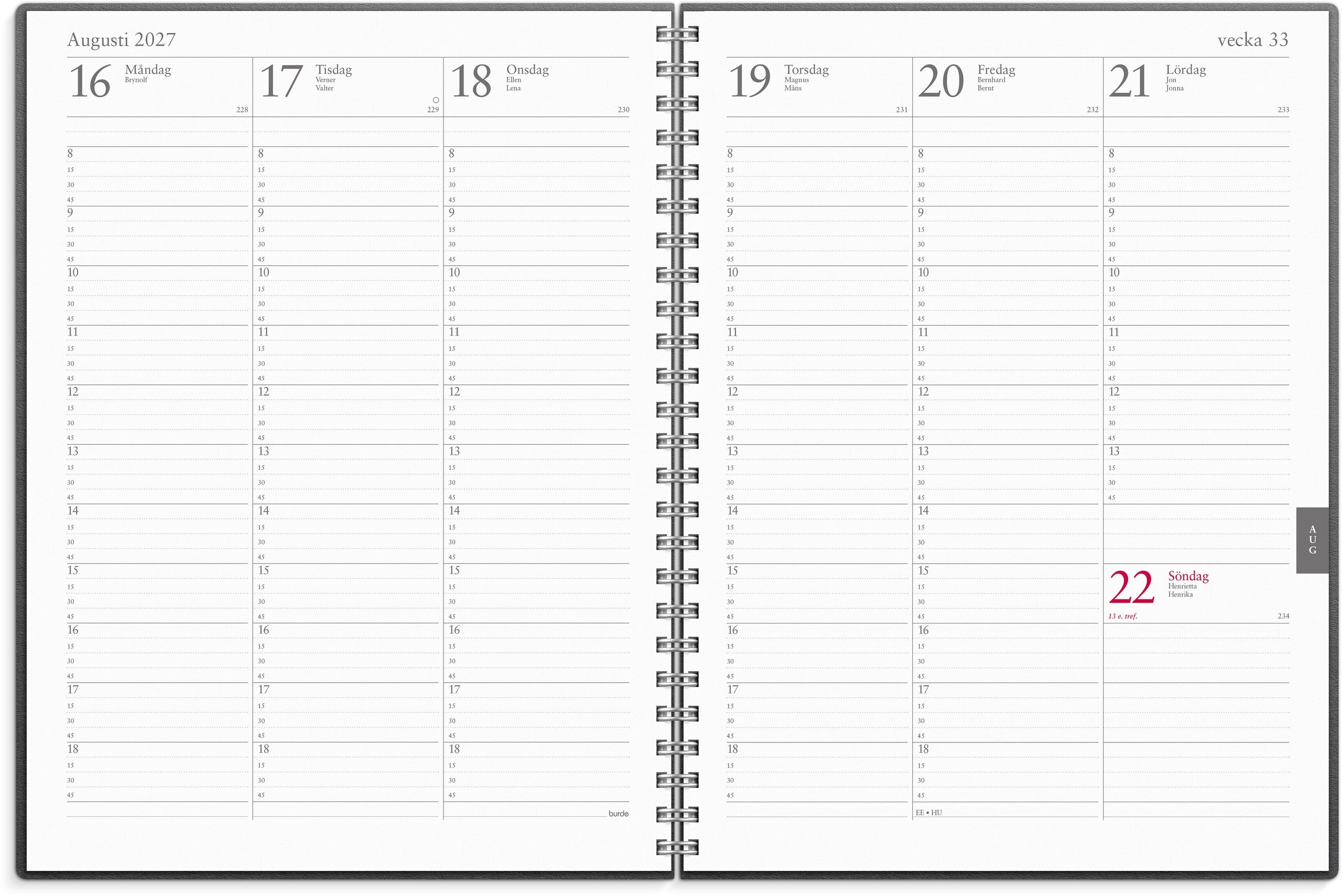 Veckojournal Eco Line 2027