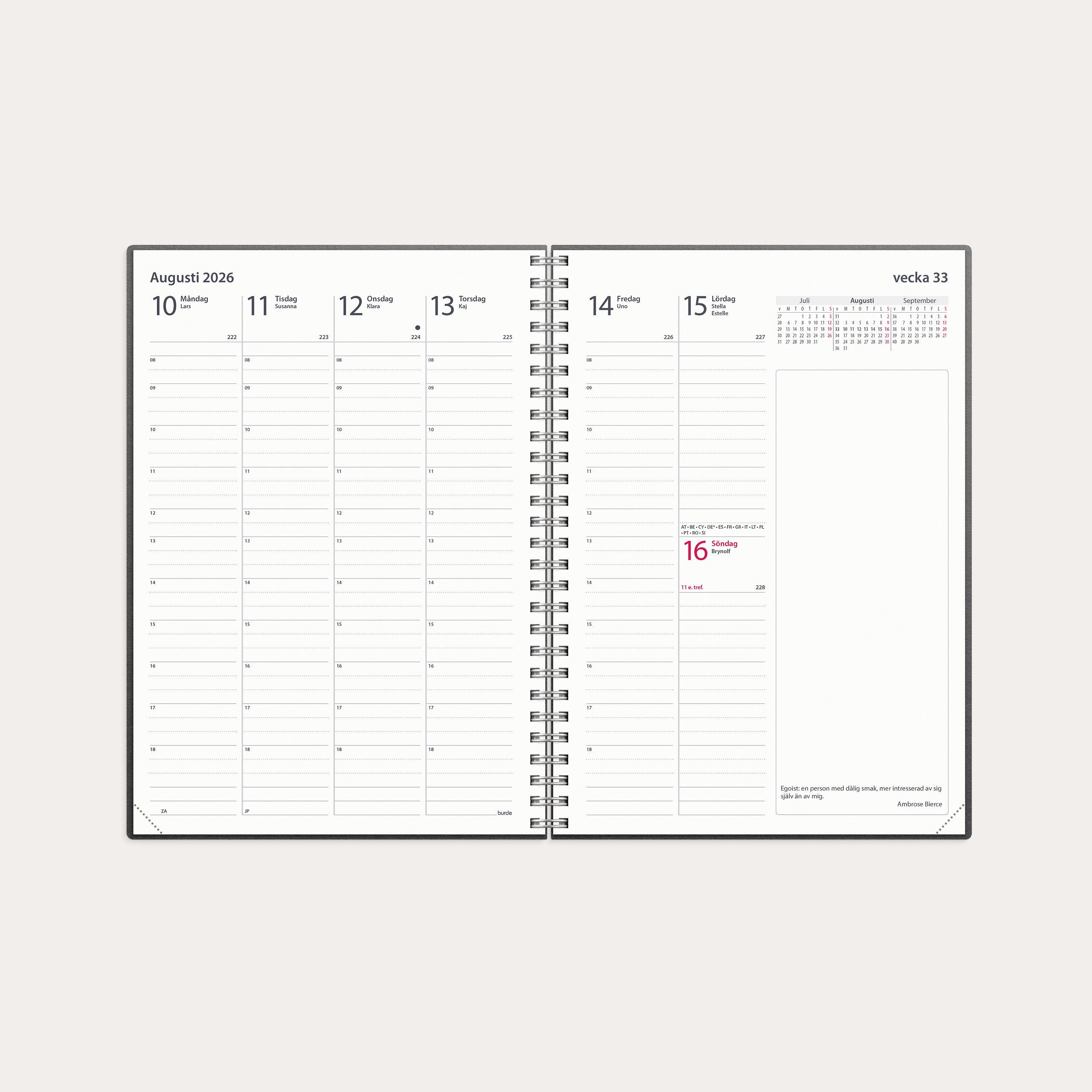 Kalender 2026 Business Eco Line