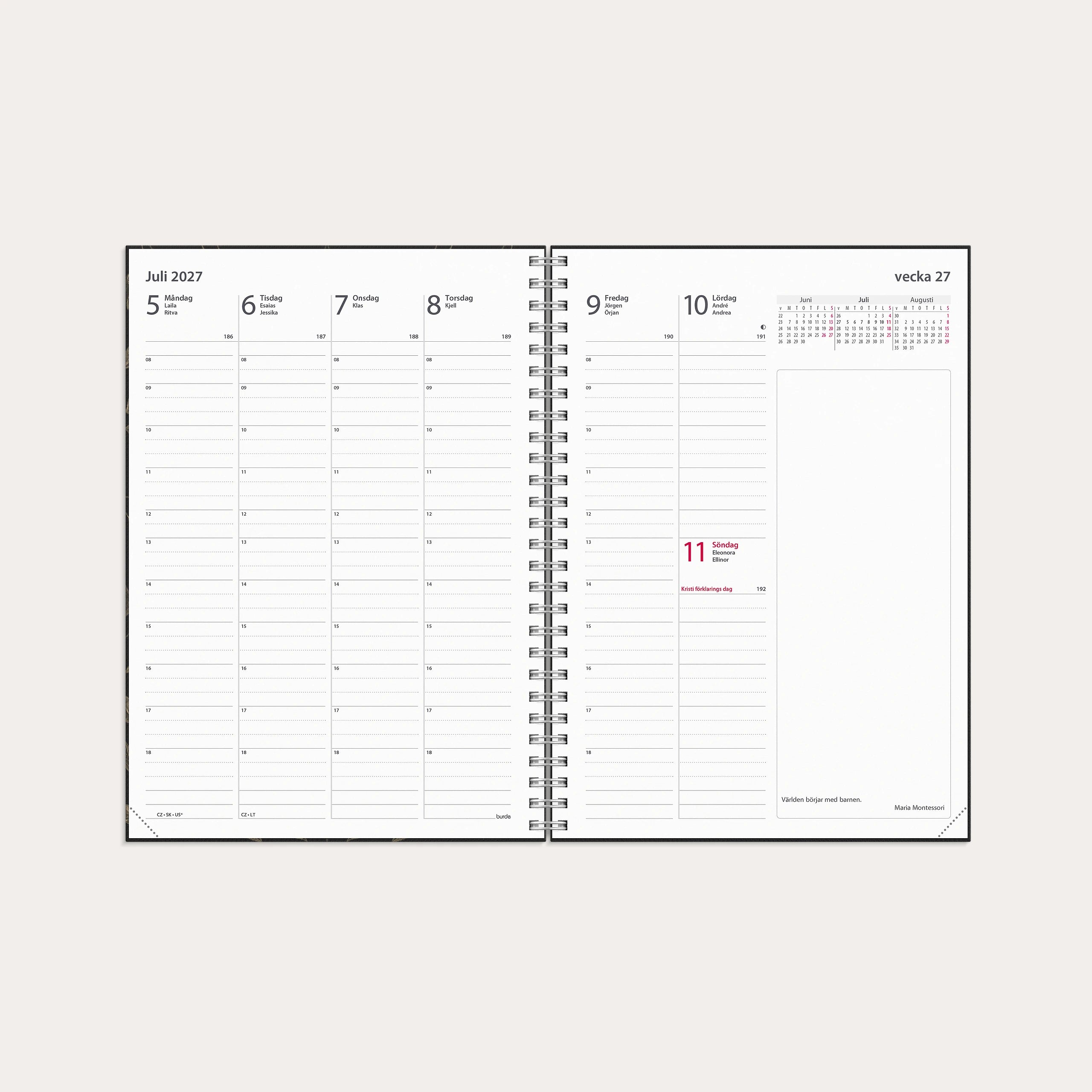 Kalender 2027 Business A5 Eco Line