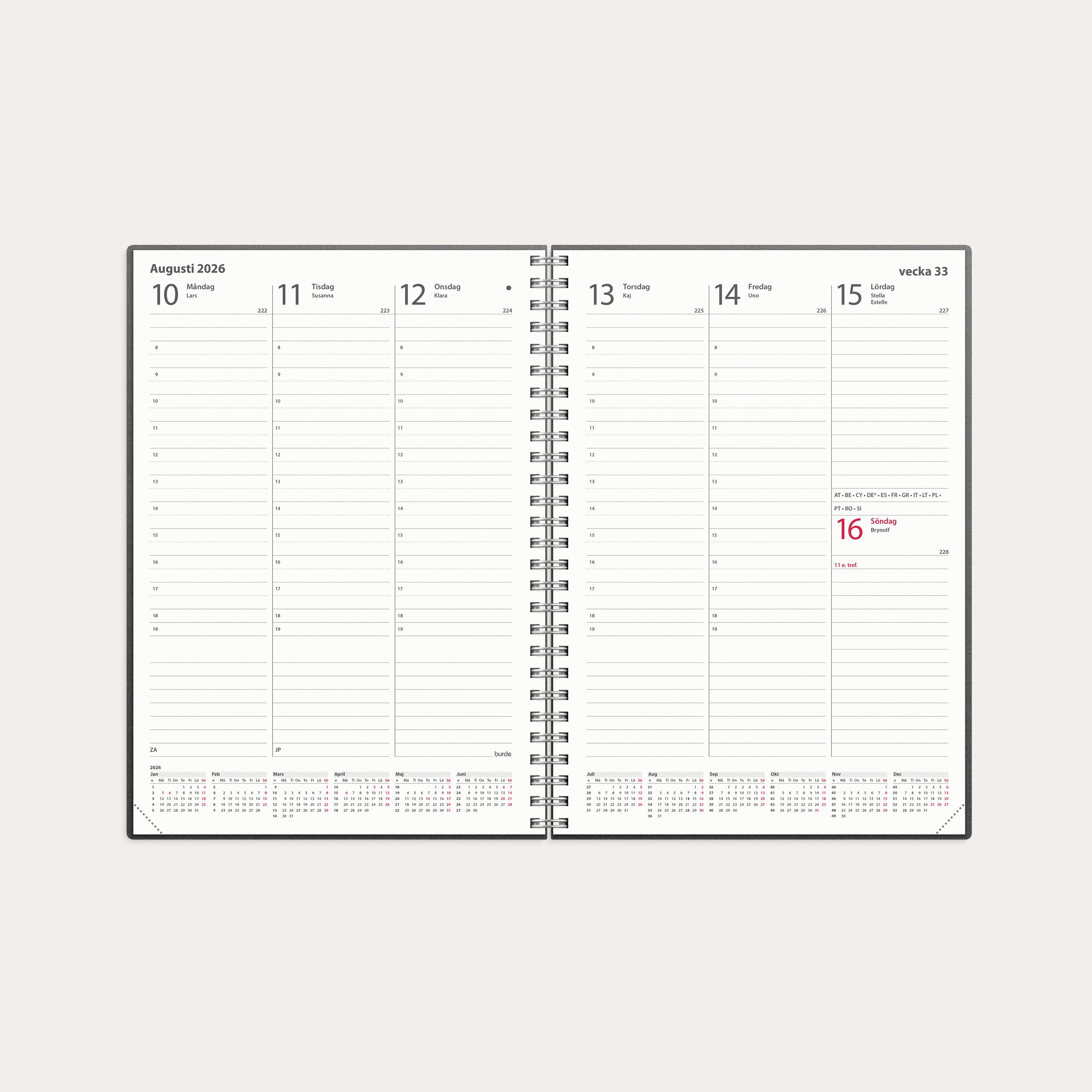 Kalender 2026 Weekly A5 Eco Line