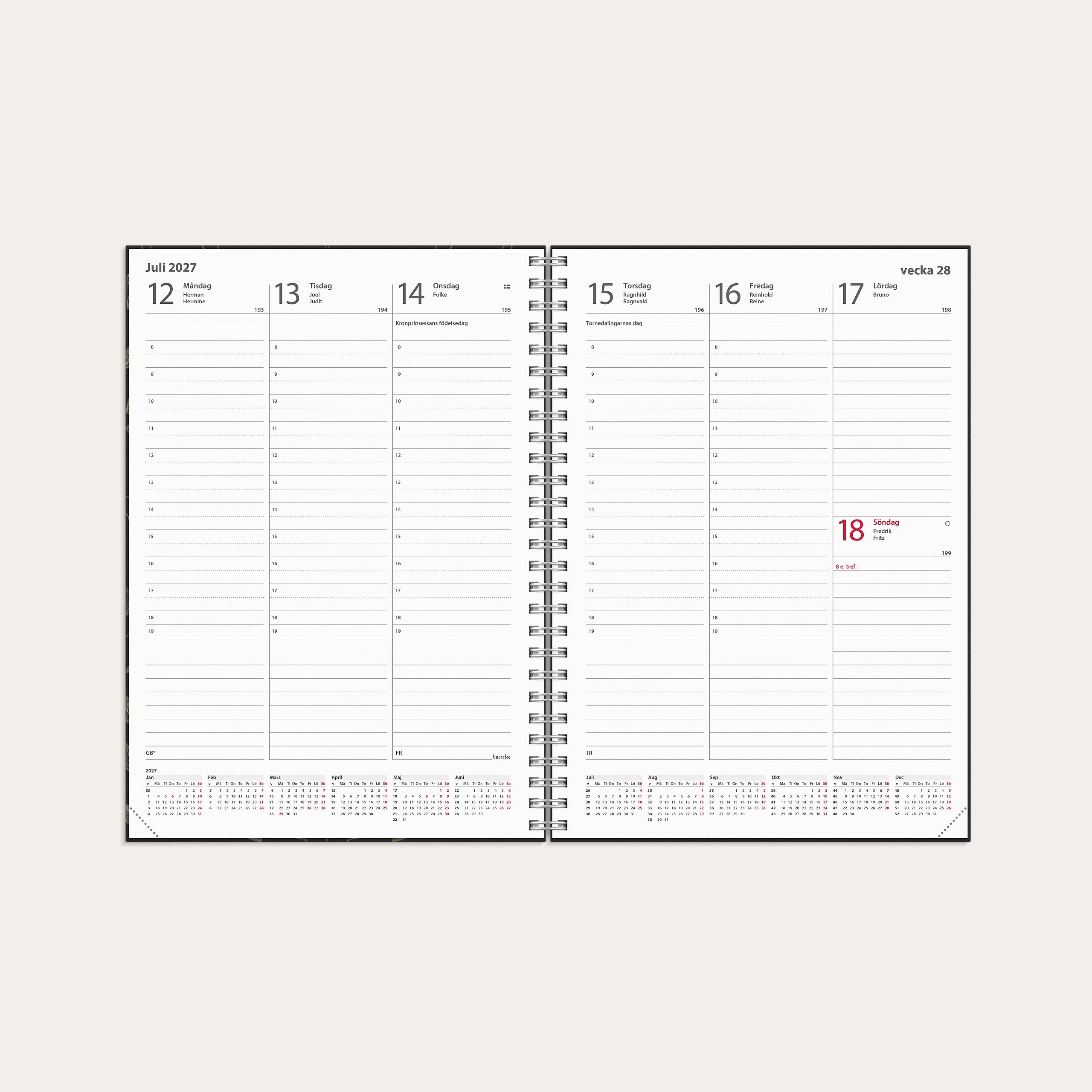 Kalender 2027 Weekly A5 Eco Line