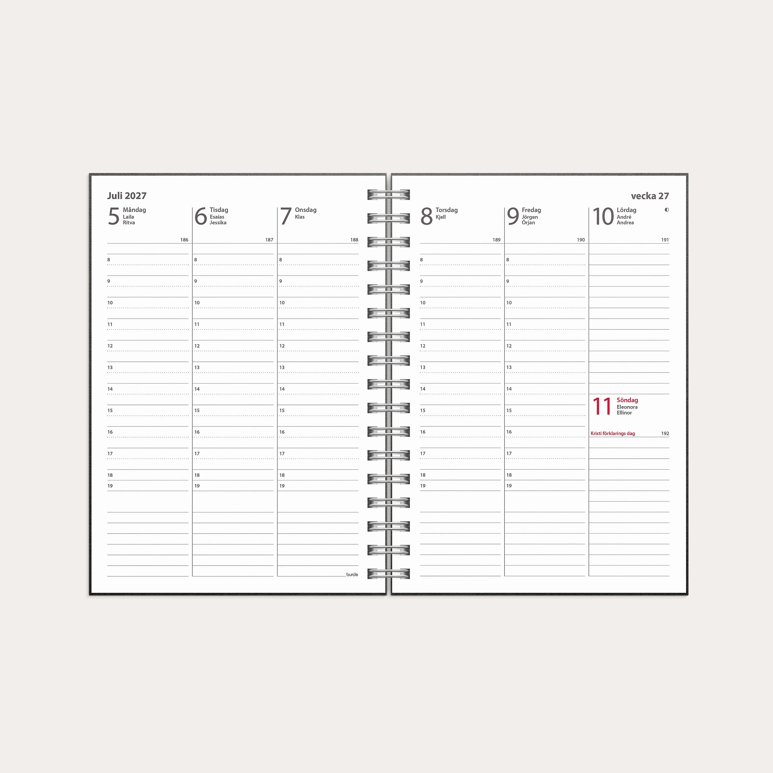 Kalender 2027 Weekly A6 Eco Line