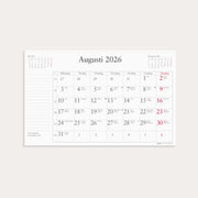 Kalender 2026 Månadsblock 240x152 mm