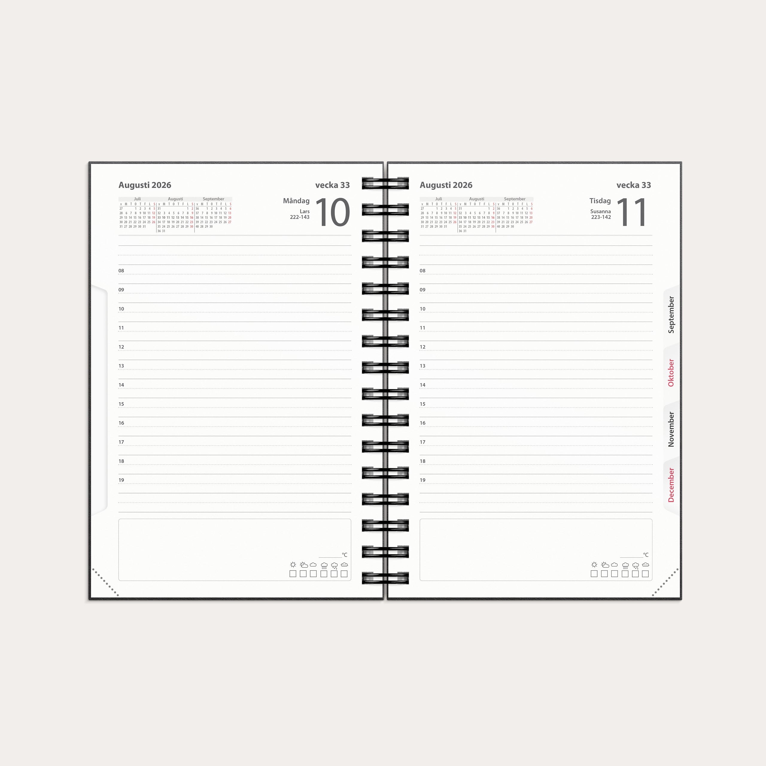 Kalender 2026 Dagbok Country